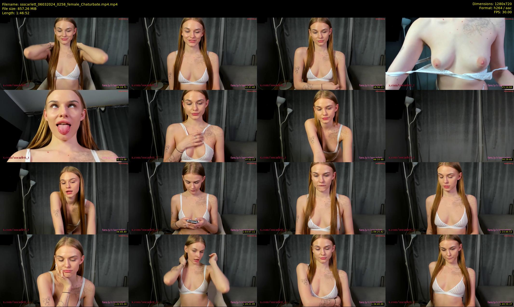 ssscarlett — 107 minute Chaturbate female cam show recording, 720p, Mar 6, 2024