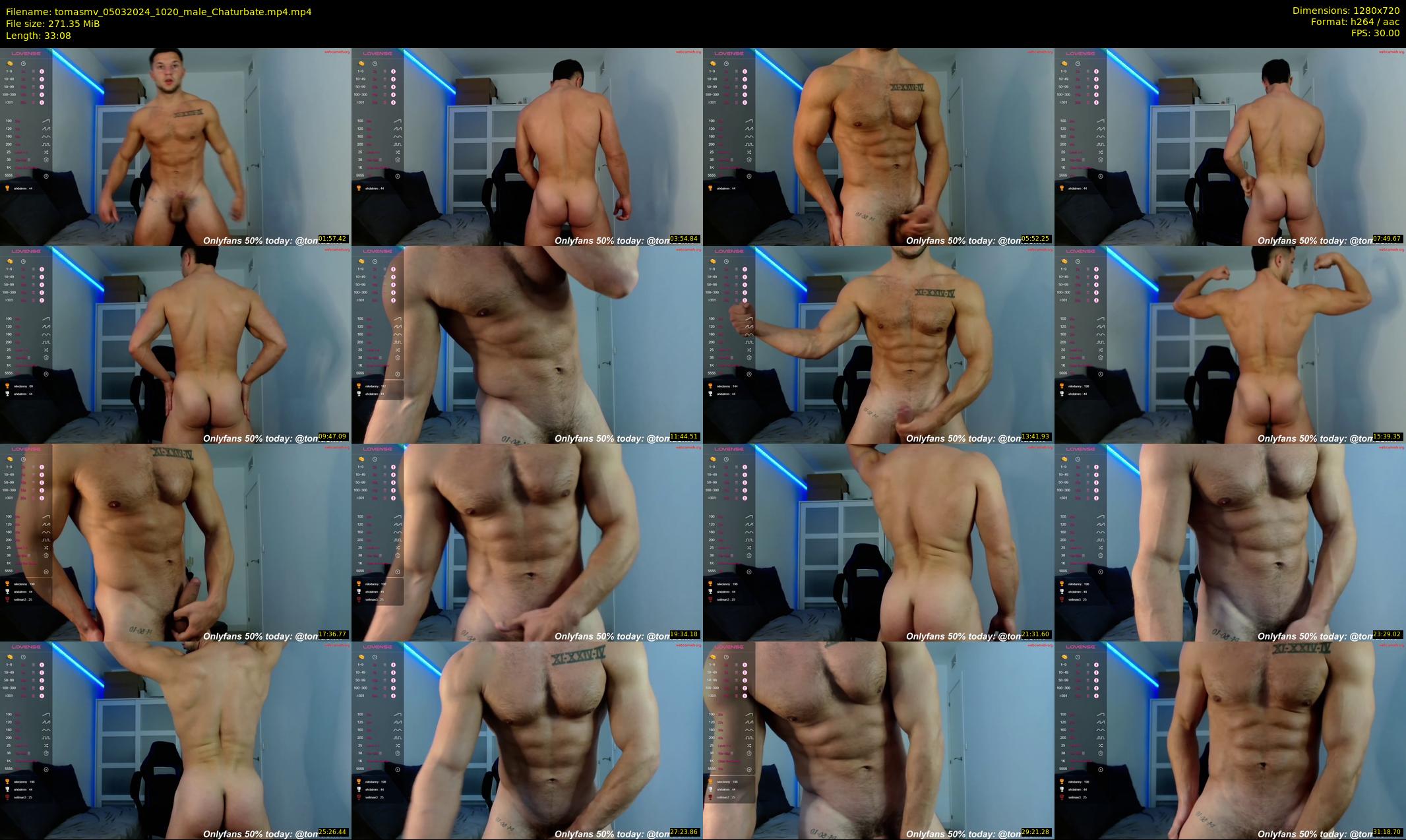 tomasmv — 34 minute Chaturbate male cam show recording, 720p, Mar 5, 2024