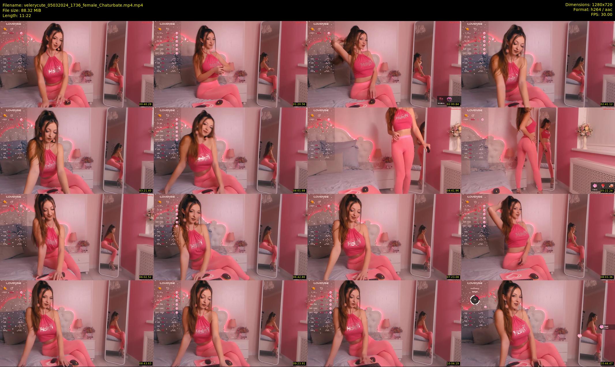 velerycute — 12 minute Chaturbate female cam show recording, 720p, Mar 5, 2024