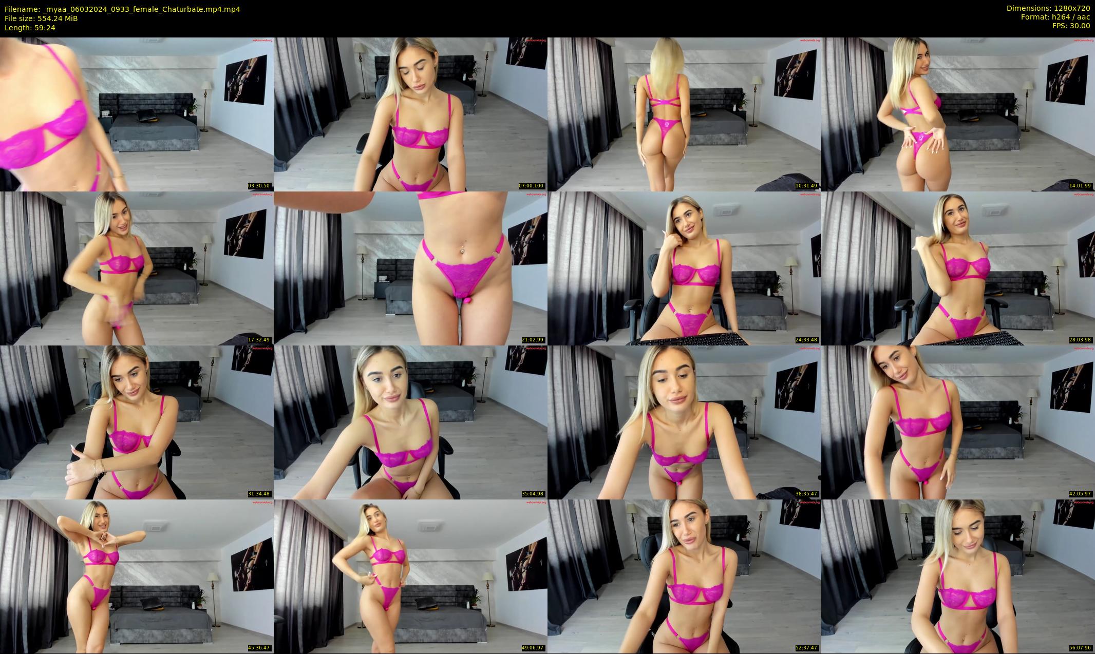 _myaa — 60 minute Chaturbate female cam show recording, 720p, Mar 6, 2024