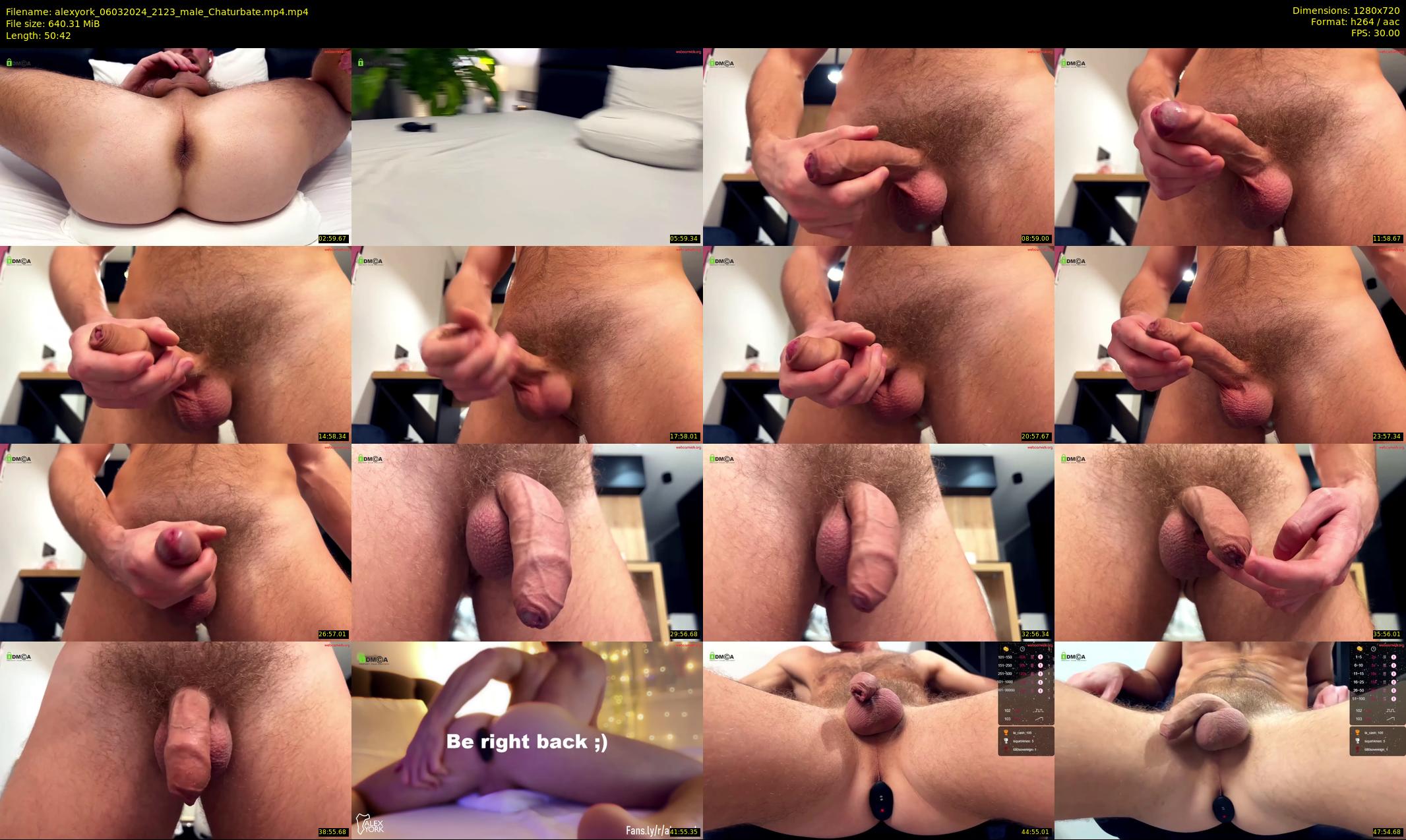 alexyork — 51 minute Chaturbate male cam show recording, 720p, Mar 6, 2024