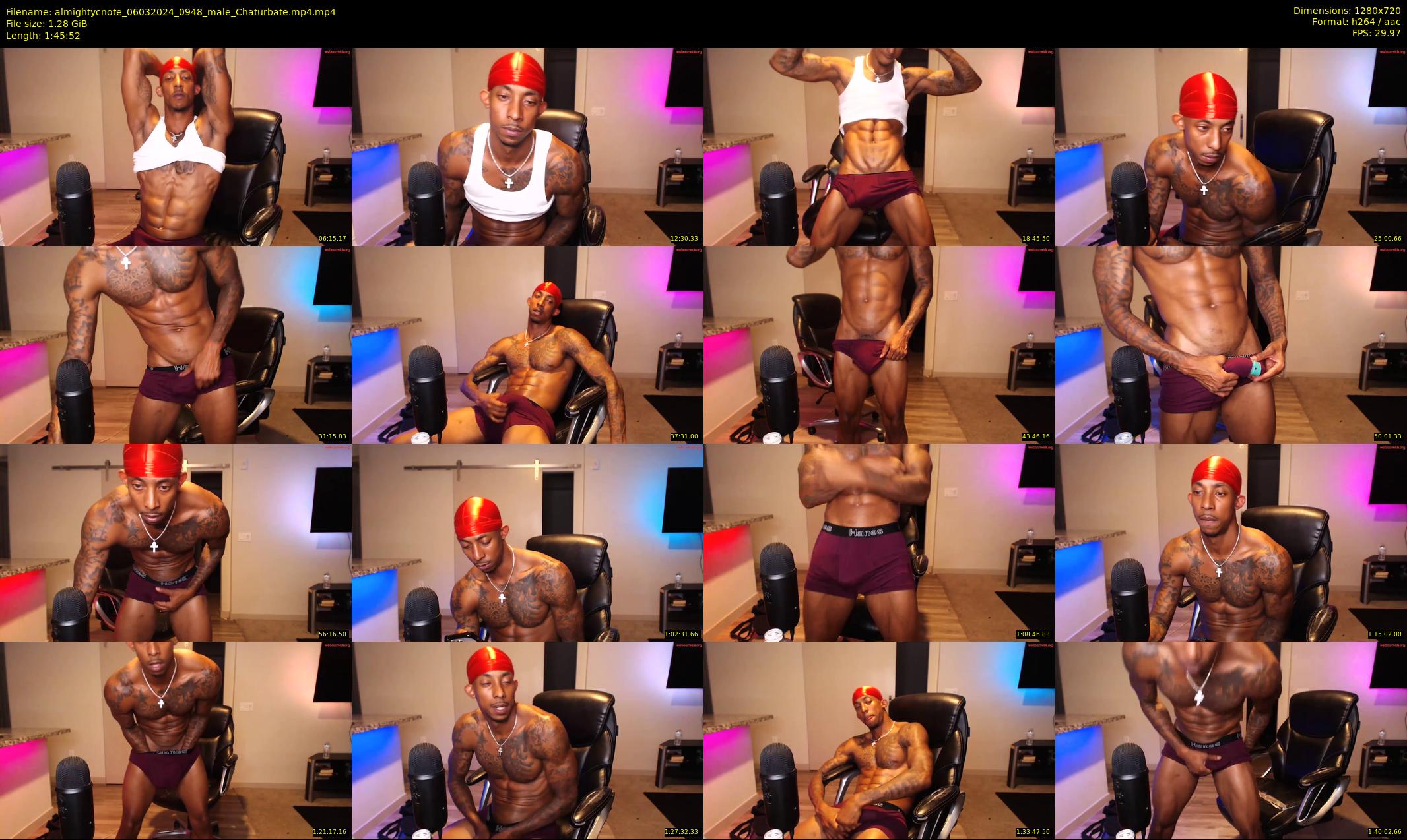 almightycnote — 106 minute Chaturbate male cam show recording, 720p, Mar 6, 2024