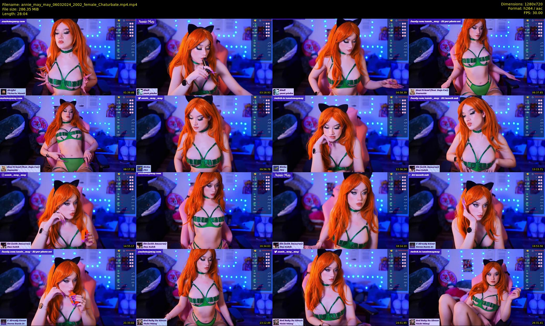 annie_may_may — 29 minute Chaturbate female cam show recording, 720p, Mar 6, 2024