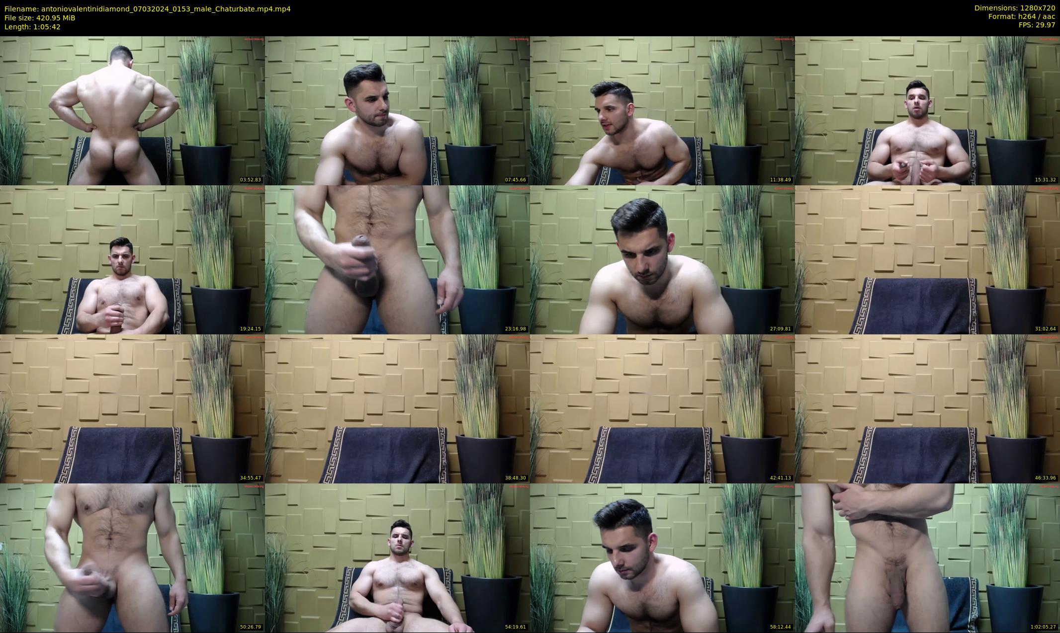 antoniovalentinidiamond — 66 minute Chaturbate male cam show recording, 720p, Mar 7, 2024