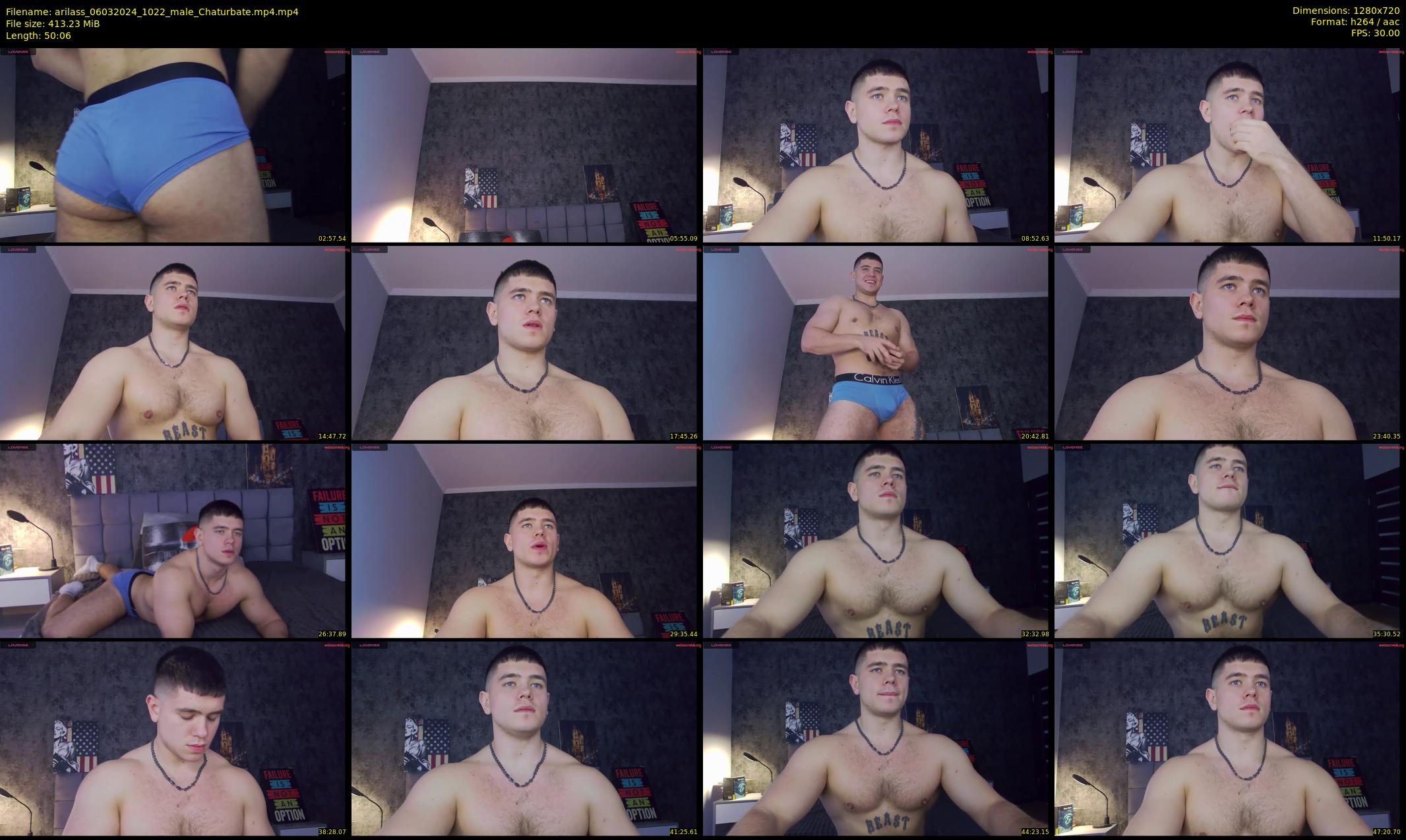 arilass — 51 minute Chaturbate male cam show recording, 720p, Mar 6, 2024