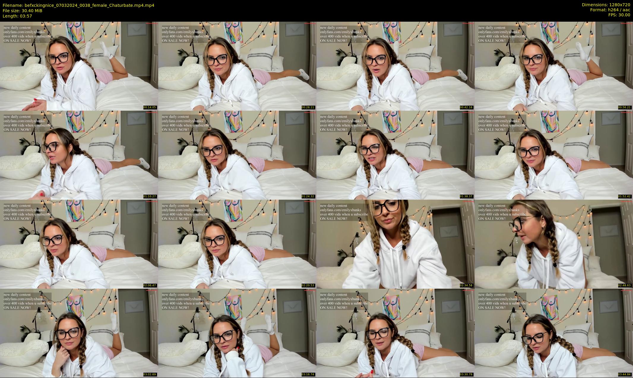 befxckingnice — 4 minute Chaturbate female cam show recording, 720p, Mar 7, 2024
