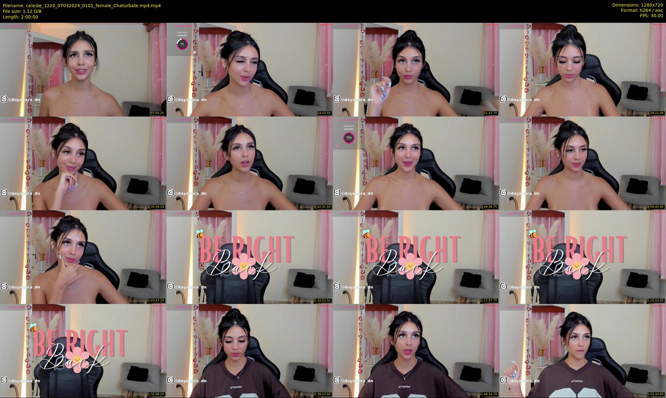 celeste_1220 — 120 minute Chaturbate female cam show recording, 720p, Mar 7, 2024