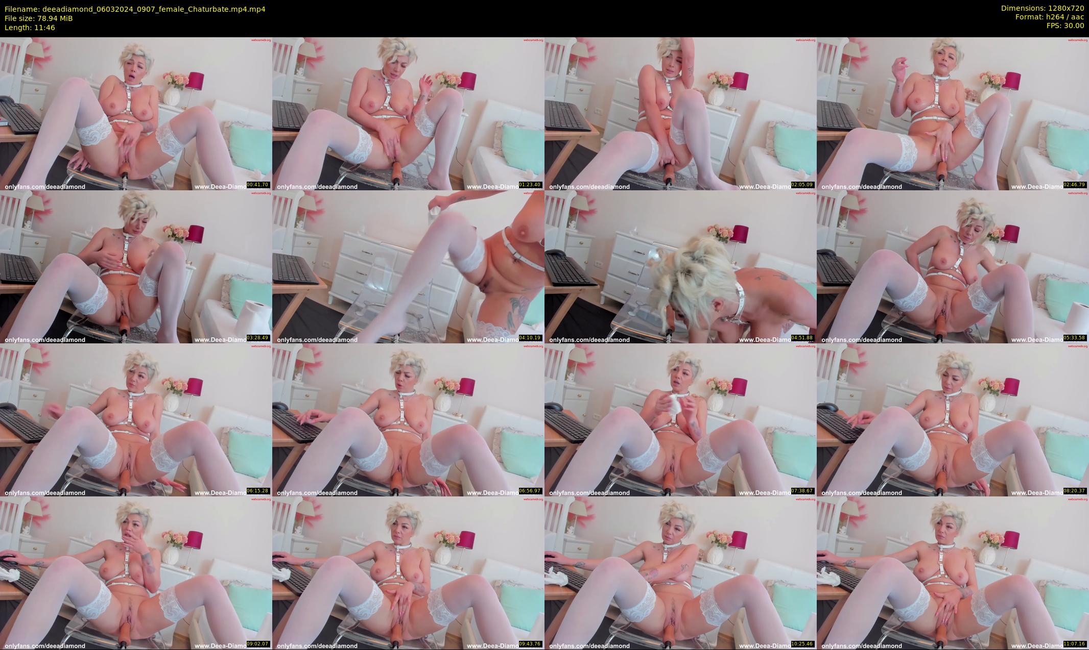 deeadiamond — 12 minute Chaturbate female cam show recording, 720p, Mar 6, 2024
