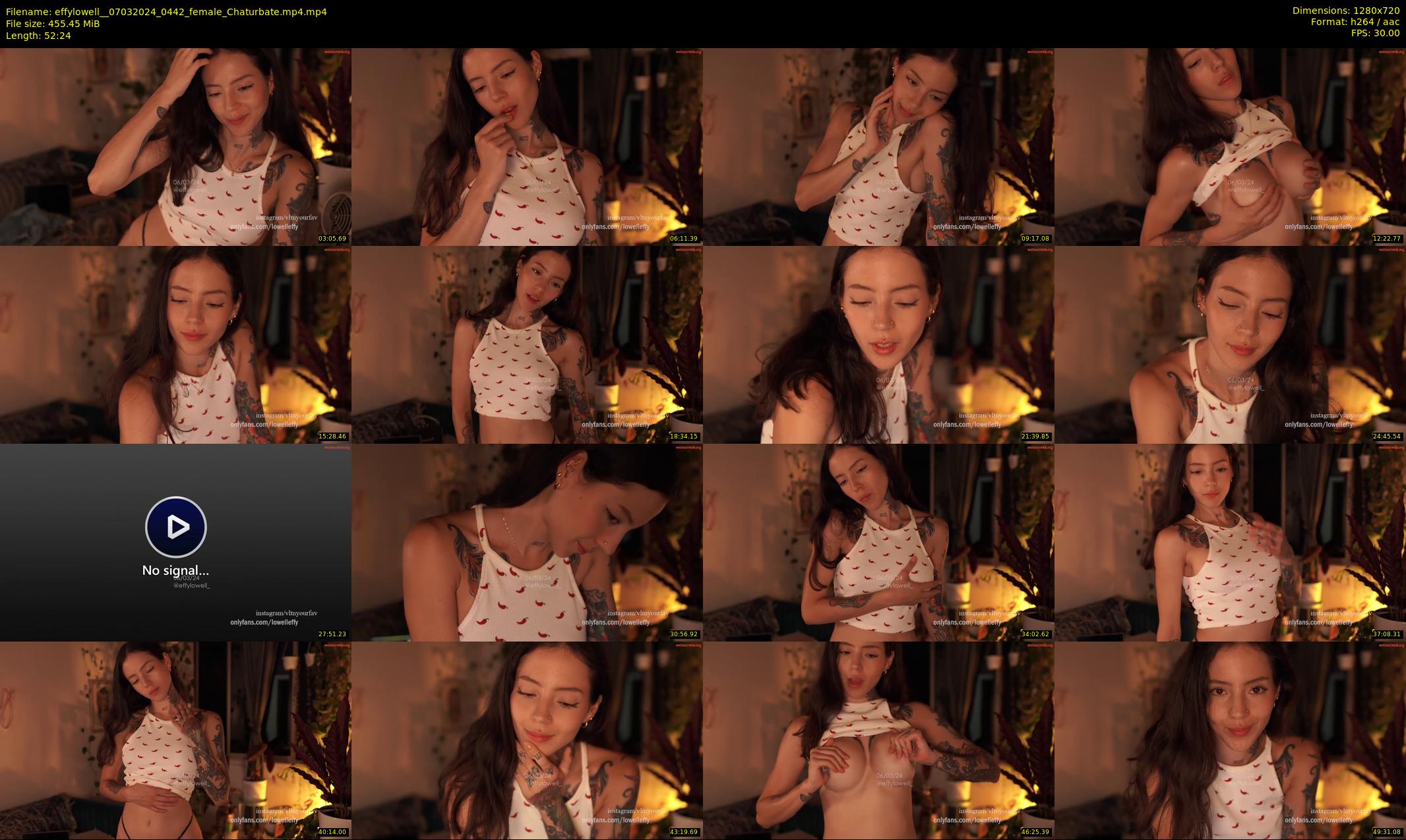 effylowell_ — 53 minute Chaturbate female cam show recording, 720p, Mar 7, 2024
