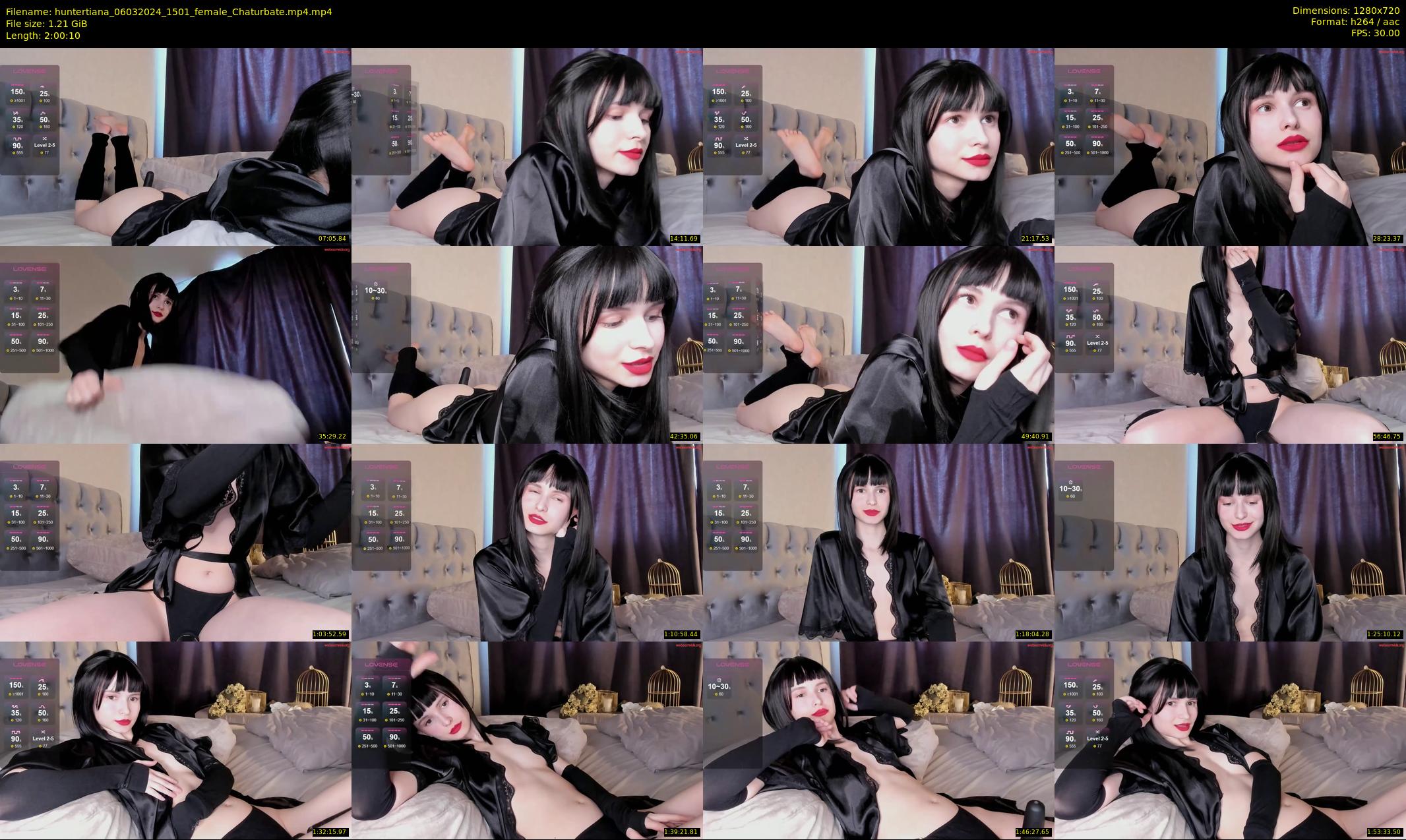 huntertiana — 121 minute Chaturbate female cam show recording, 720p, Mar 6, 2024