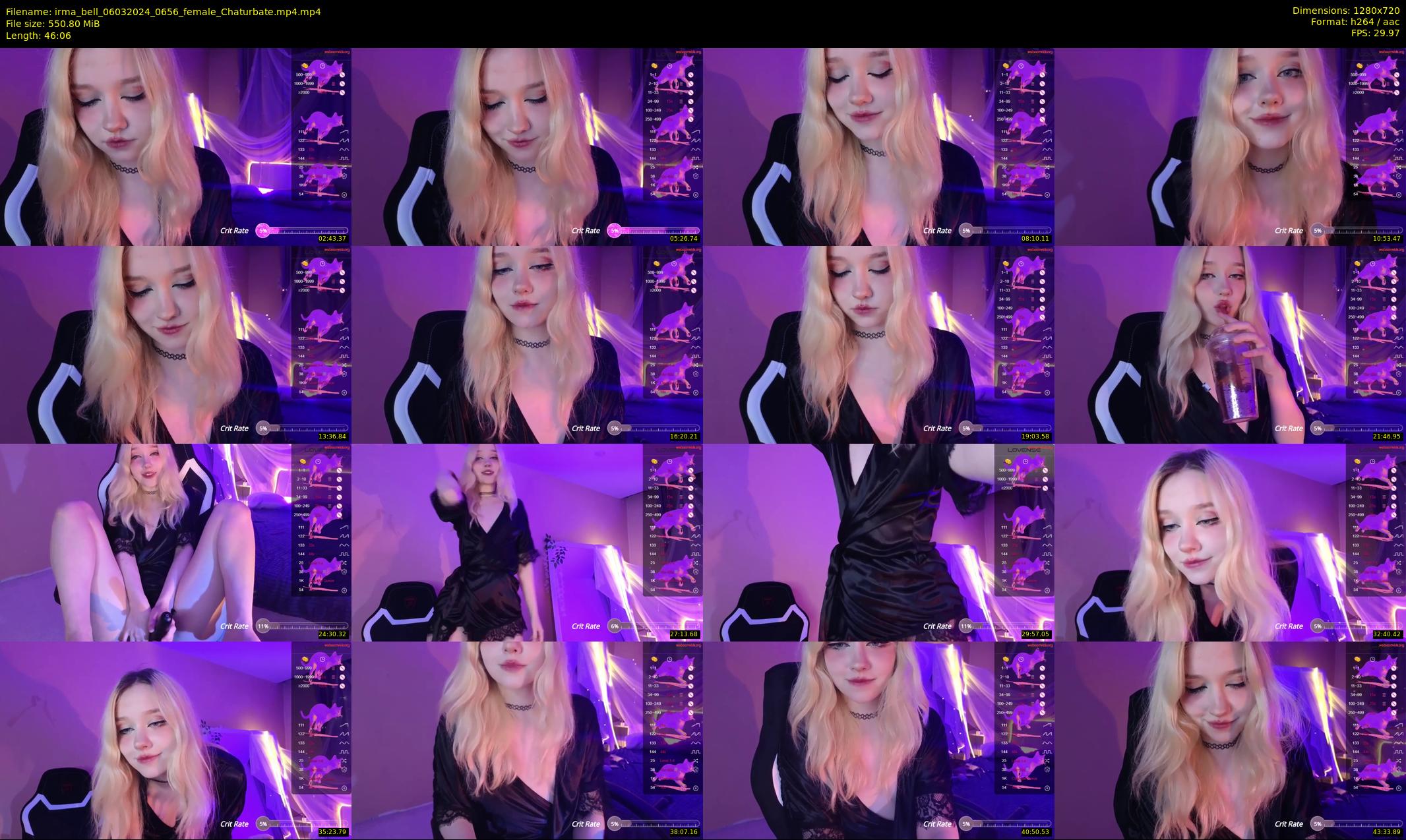 irma_bell — 47 minute Chaturbate female cam show recording, 720p, Mar 6, 2024