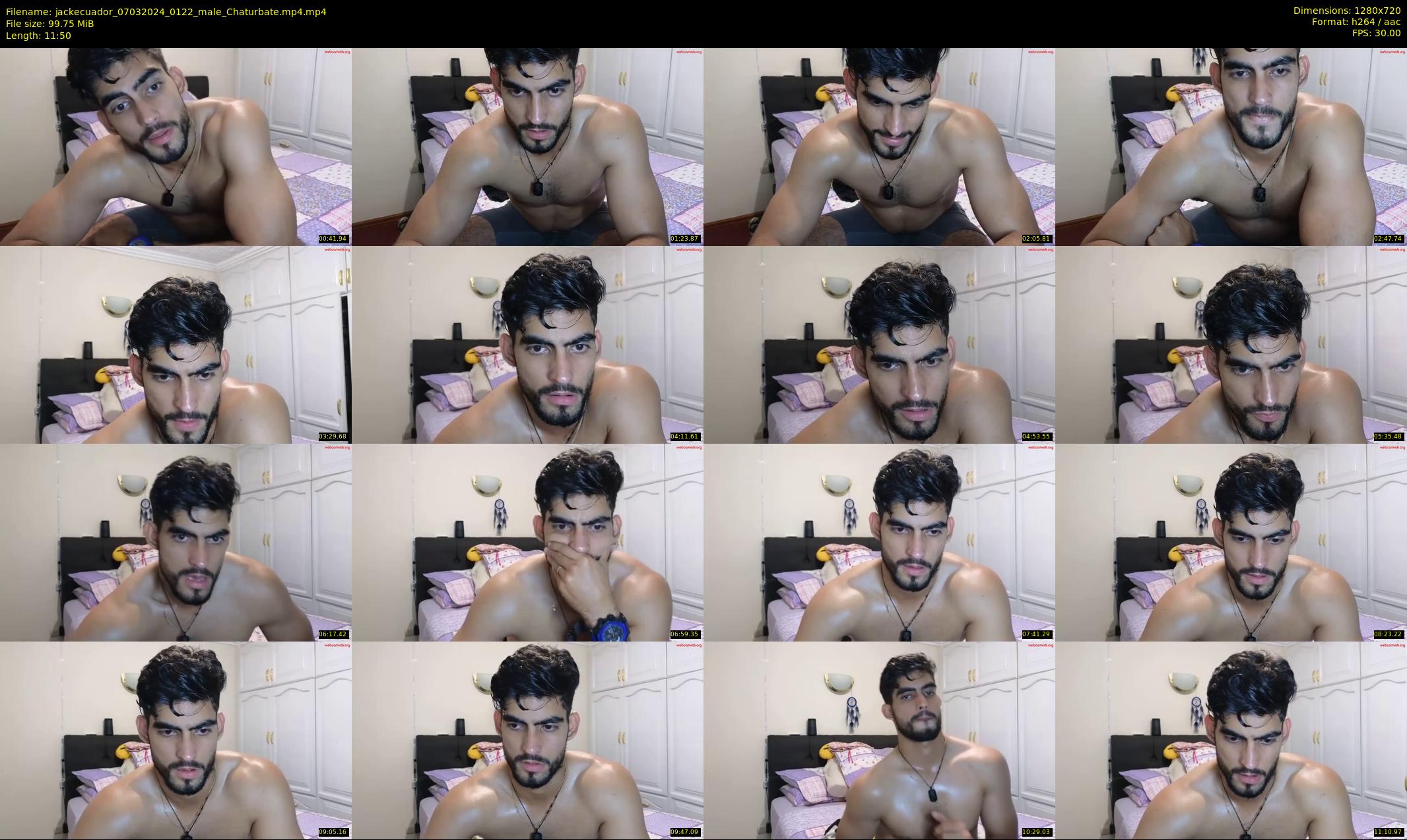 jackecuador — 12 minute Chaturbate male cam show recording, 720p, Mar 7, 2024