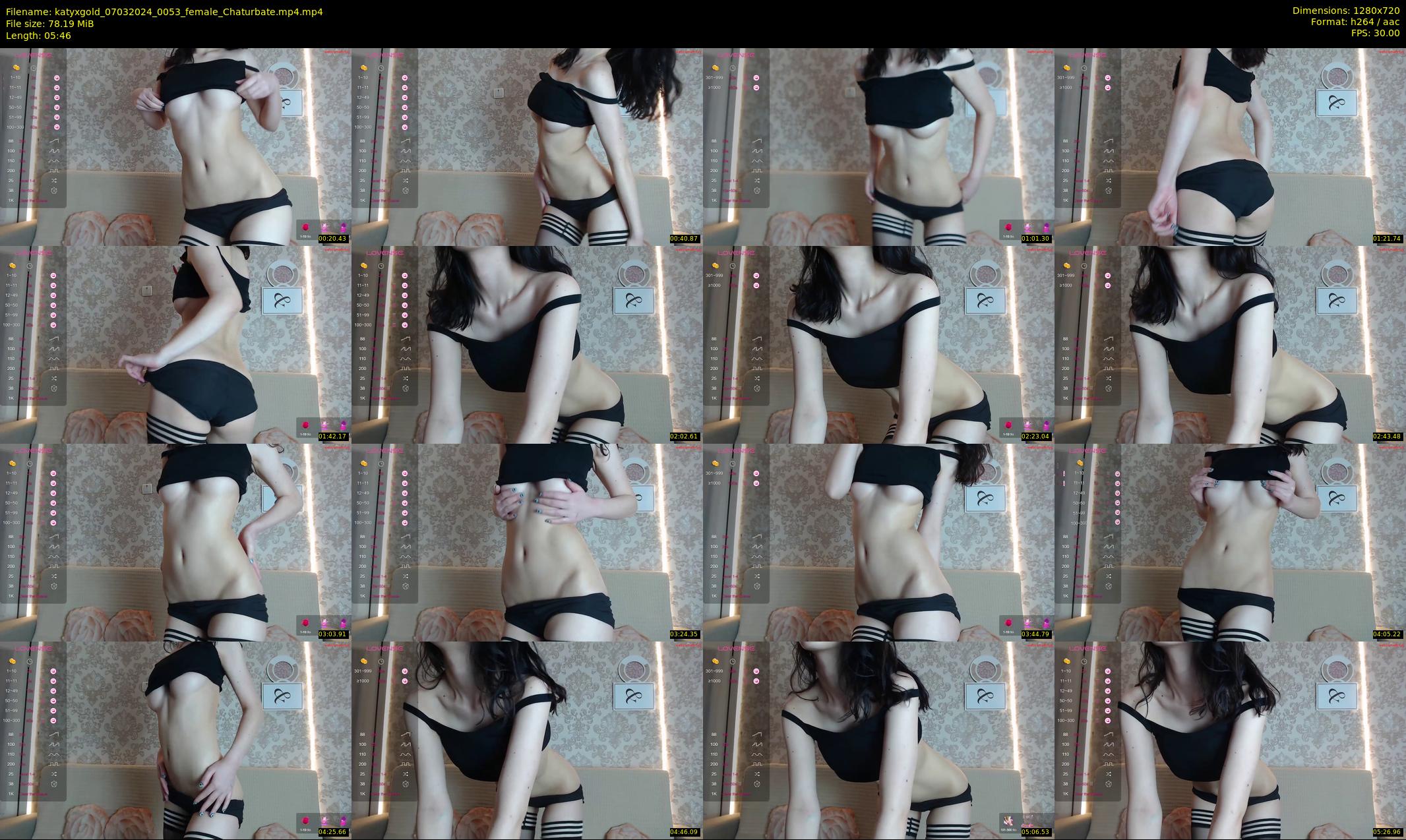 katyxgold — 6 minute Chaturbate female cam show recording, 720p, Mar 7, 2024