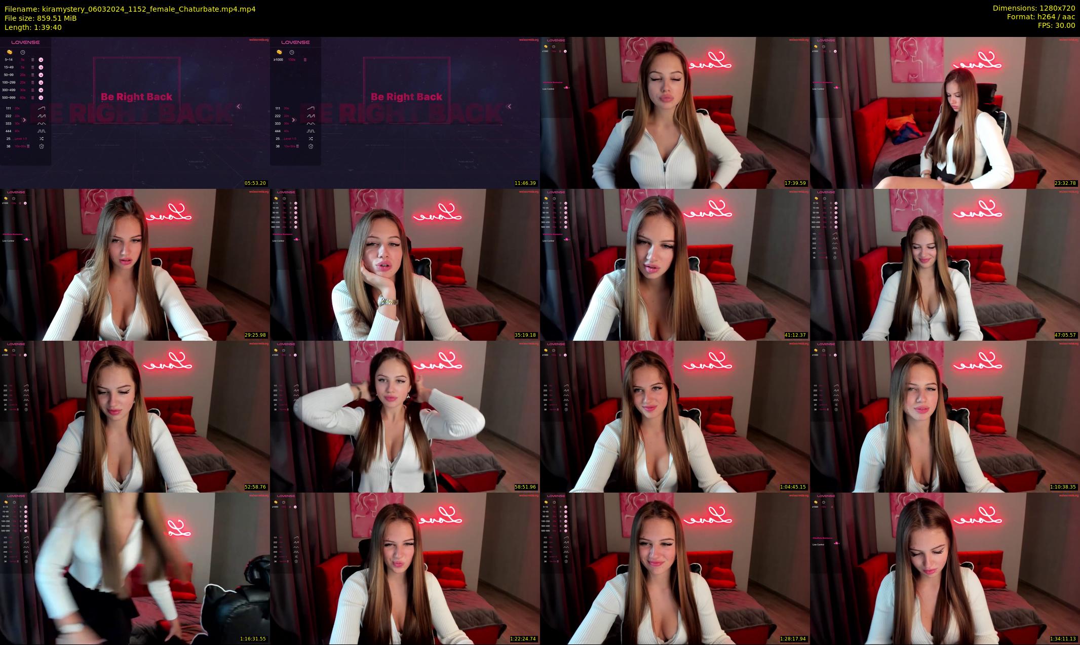 kiramystery — 100 minute Chaturbate female cam show recording, 720p, Mar 6, 2024