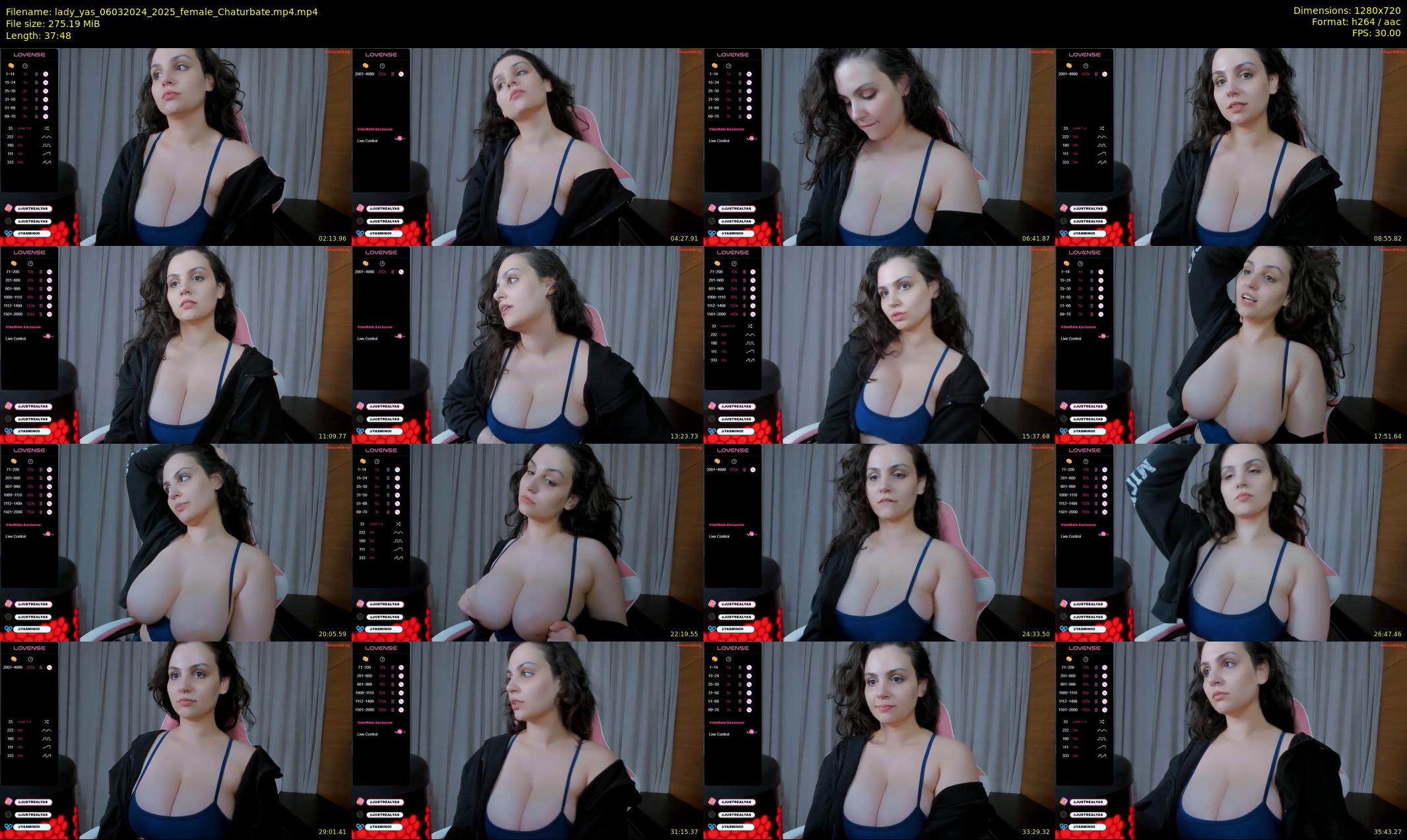 lady_yas — 38 minute Chaturbate female cam show recording, 720p, Mar 6, 2024