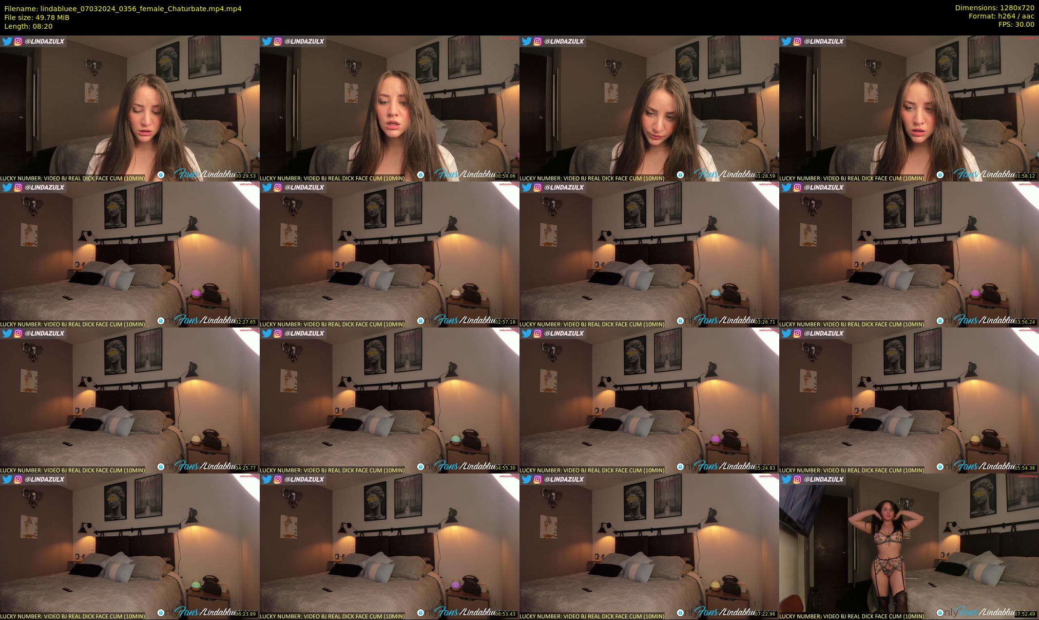 lindabluee — 9 minute Chaturbate female cam show recording, 720p, Mar 7, 2024