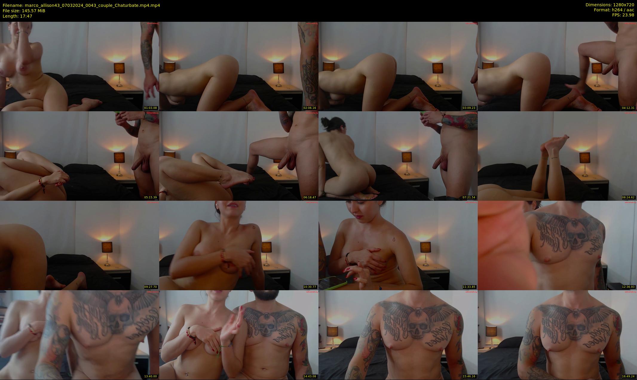 marco_allison43 — 18 minute Chaturbate couple cam show recording, 720p, Mar 7, 2024