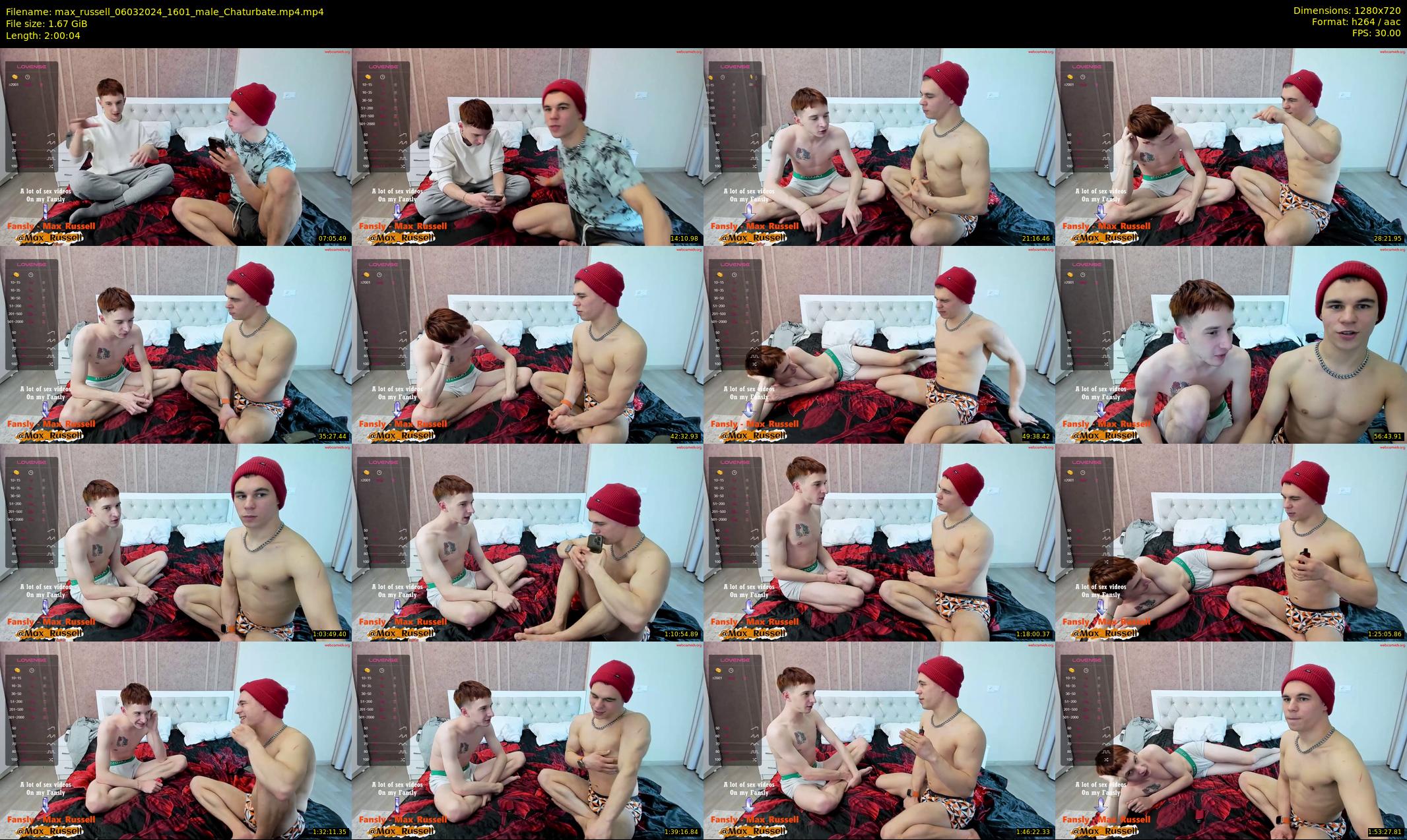 max_russell — 121 minute Chaturbate male cam show recording, 720p, Mar 6, 2024
