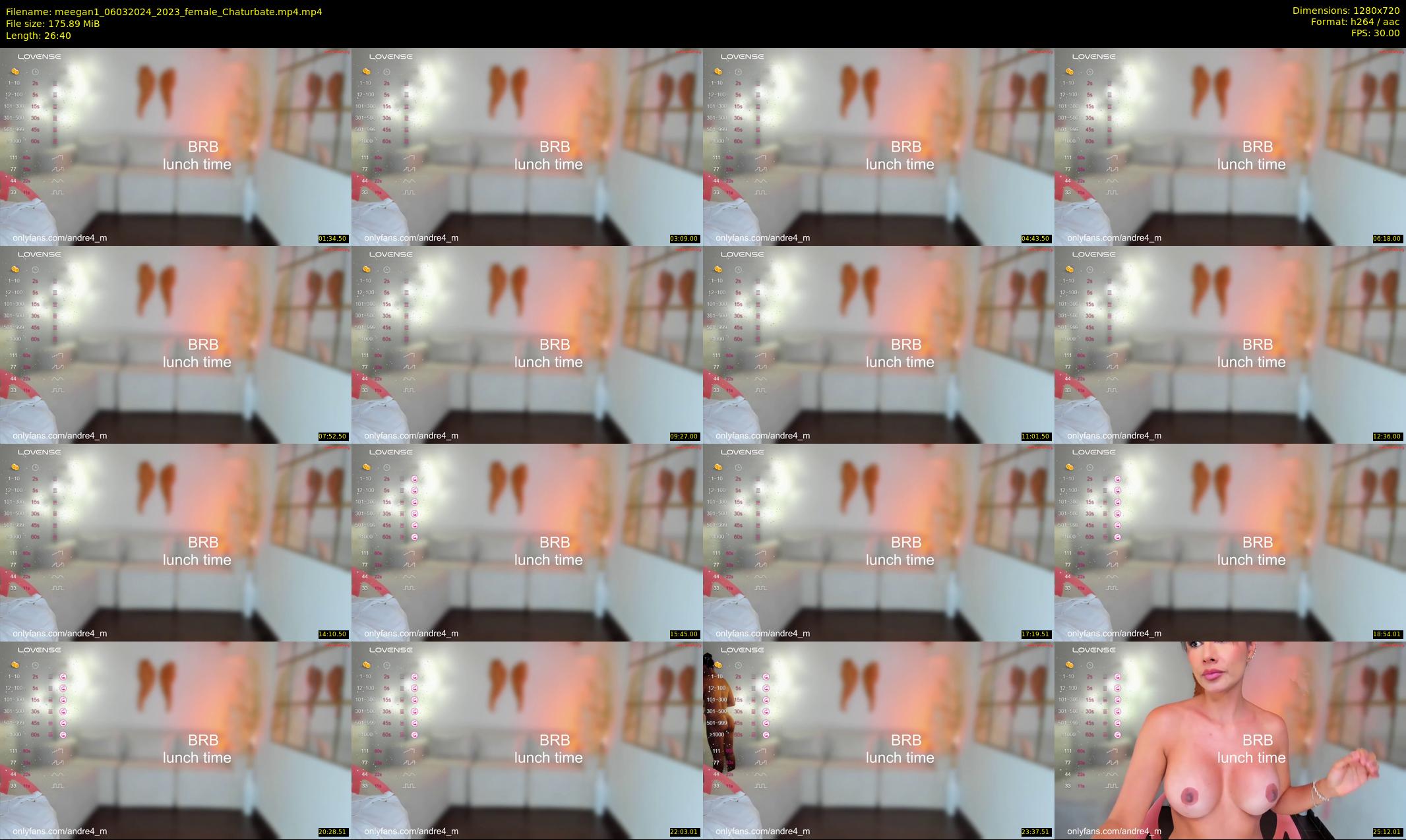 meegan1 — 27 minute Chaturbate female cam show recording, 720p, Mar 6, 2024