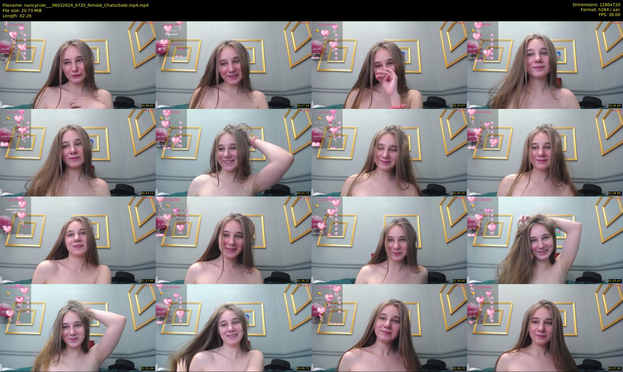 nancycute__ — 3 minute Chaturbate female cam show recording, 720p, Mar 6, 2024