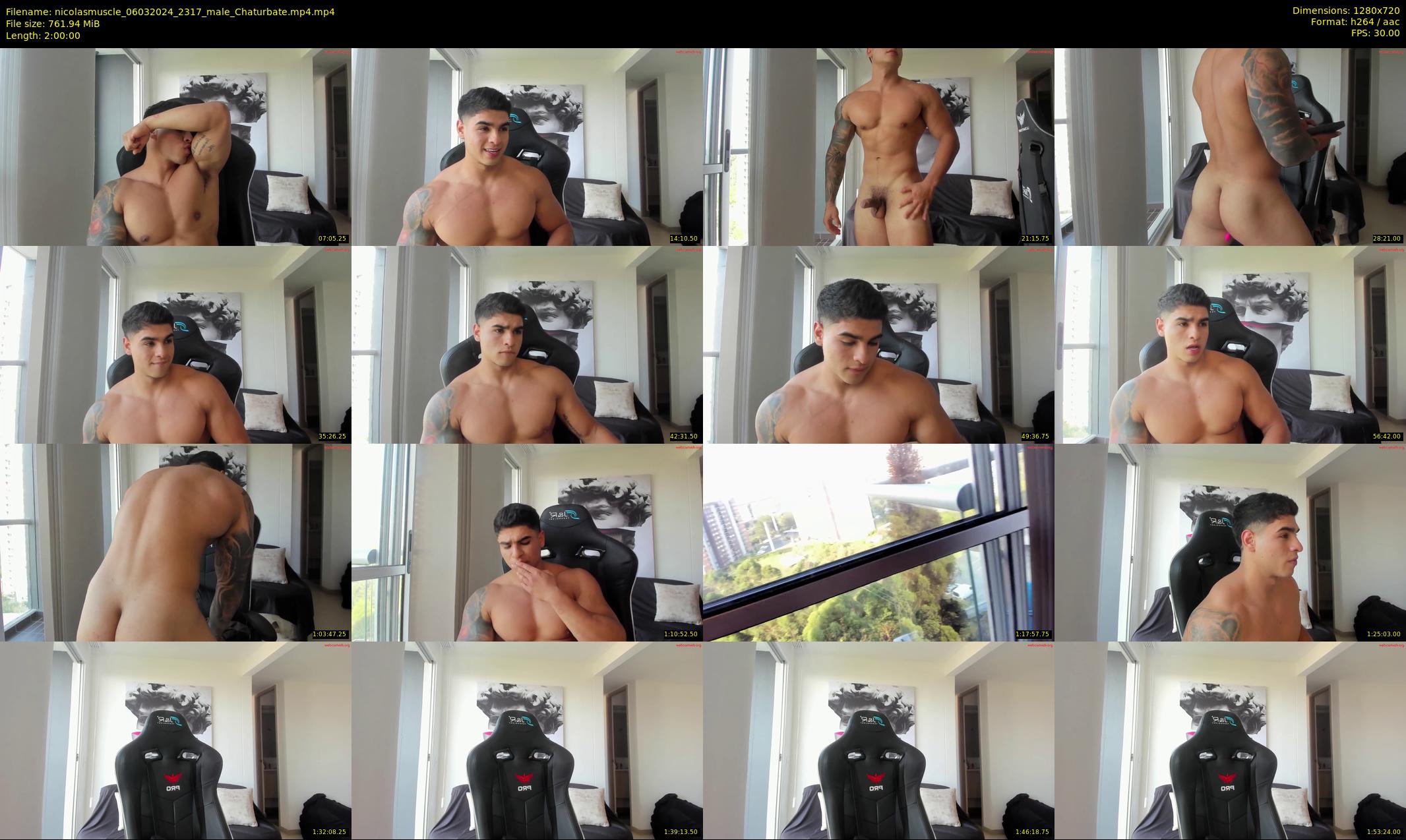 nicolasmuscle — 120 minute Chaturbate male cam show recording, 720p, Mar 6, 2024