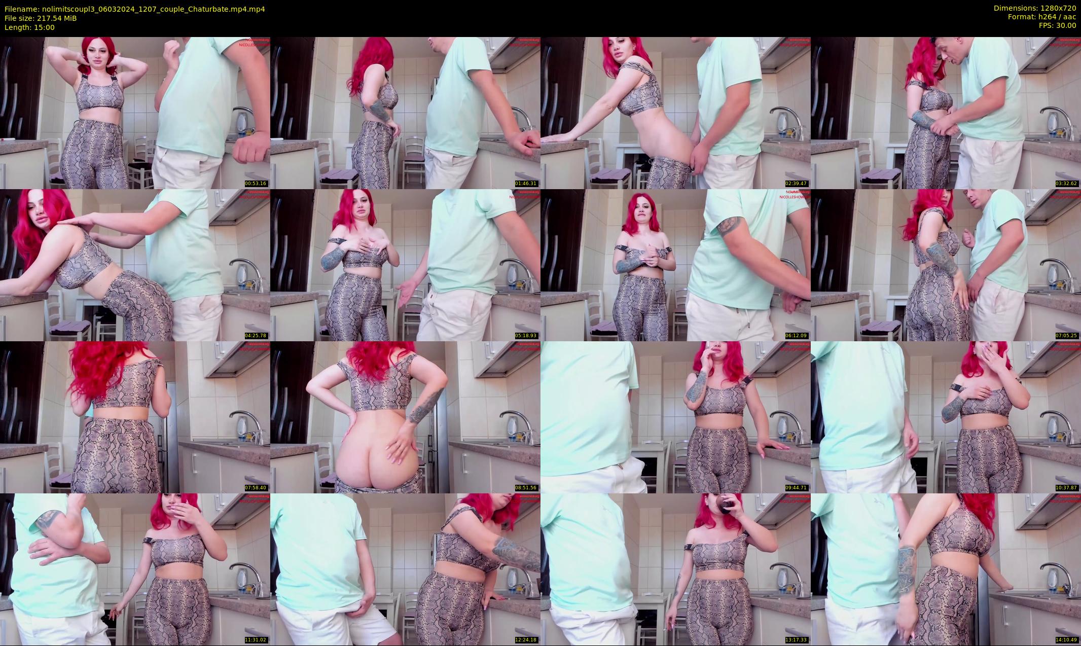 nolimitscoupl3 — 15 minute Chaturbate couple cam show recording, 720p, Mar 6, 2024