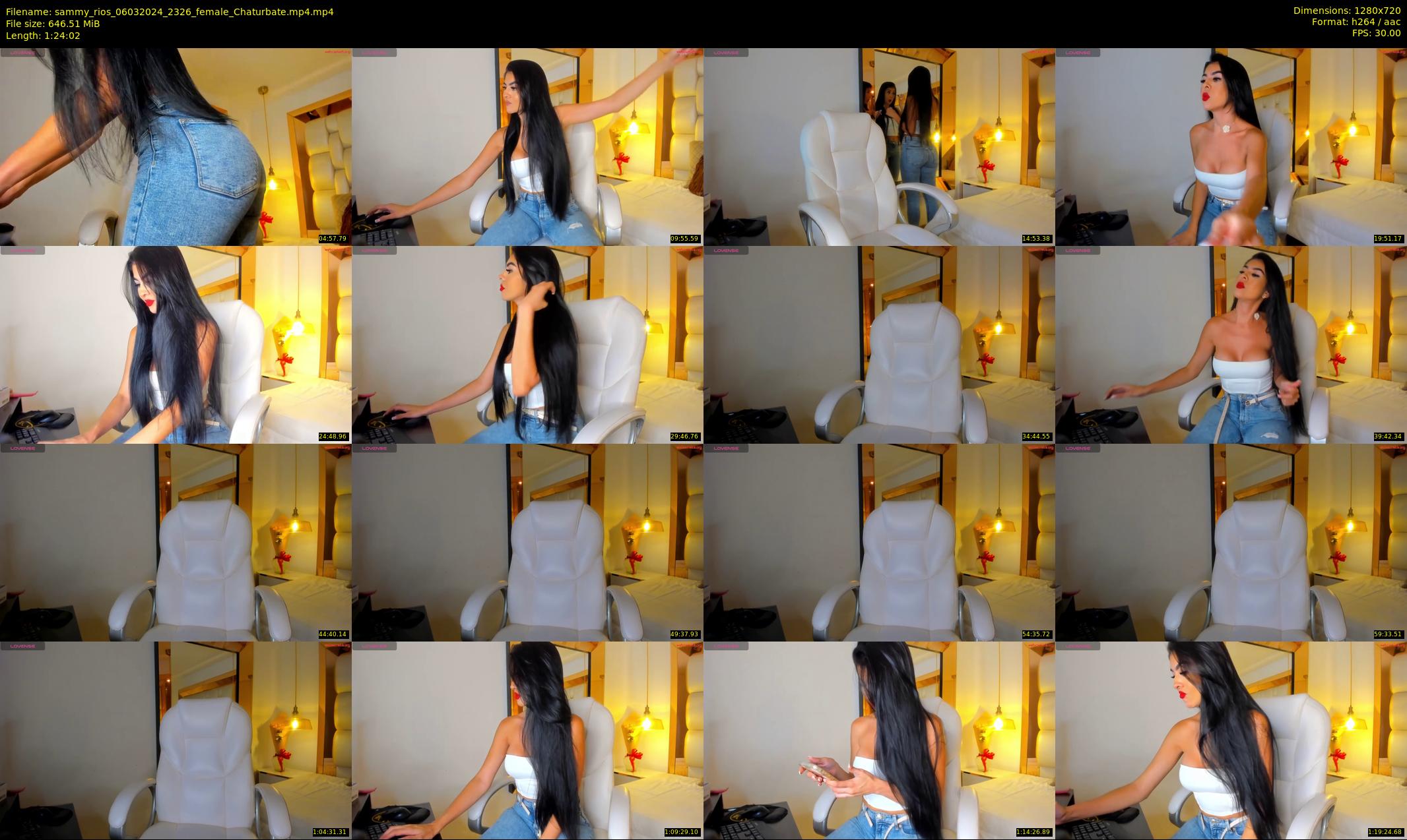 sammy_rios — 85 minute Chaturbate female cam show recording, 720p, Mar 6, 2024
