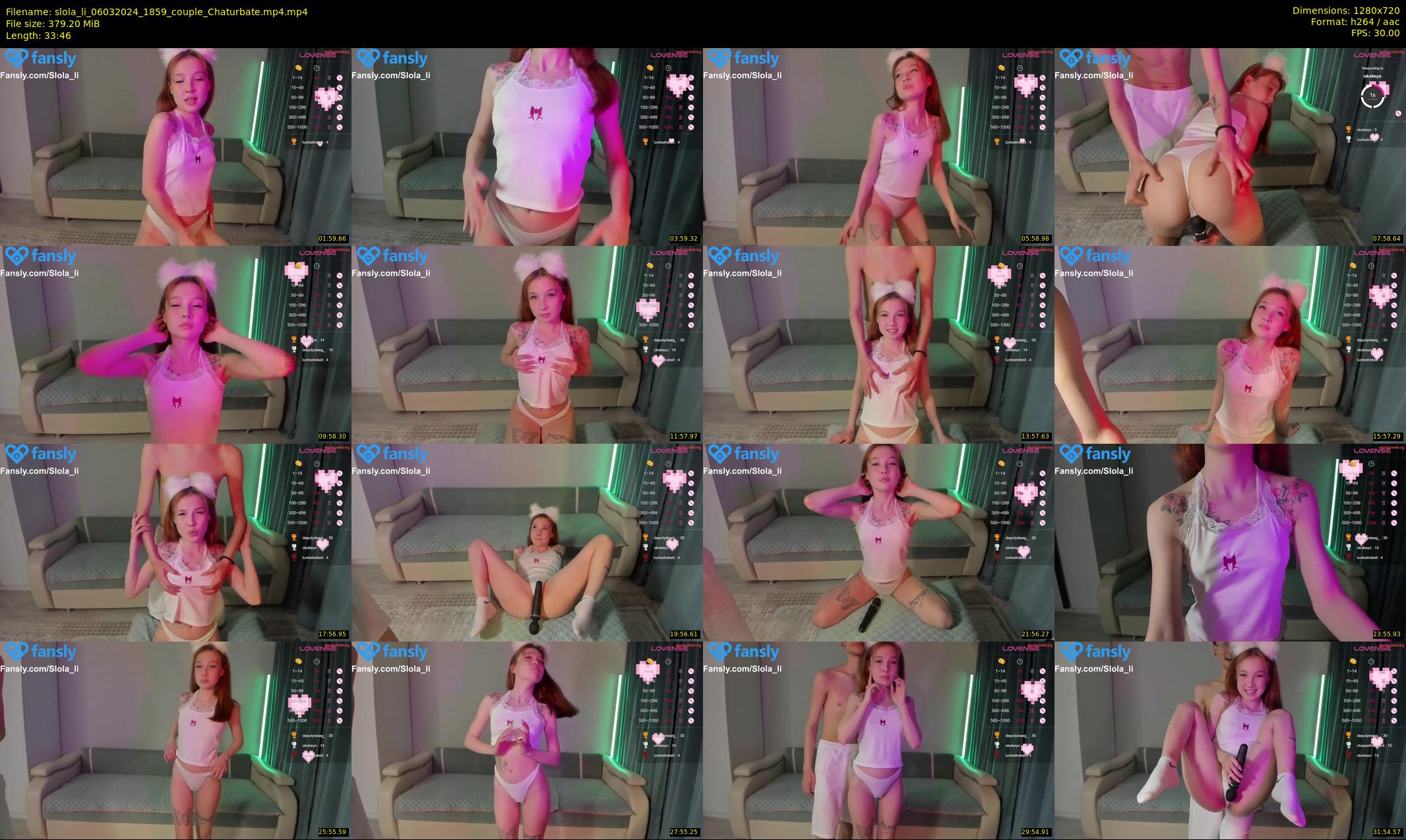 slola_li — 34 minute Chaturbate couple cam show recording, 720p, Mar 6, 2024