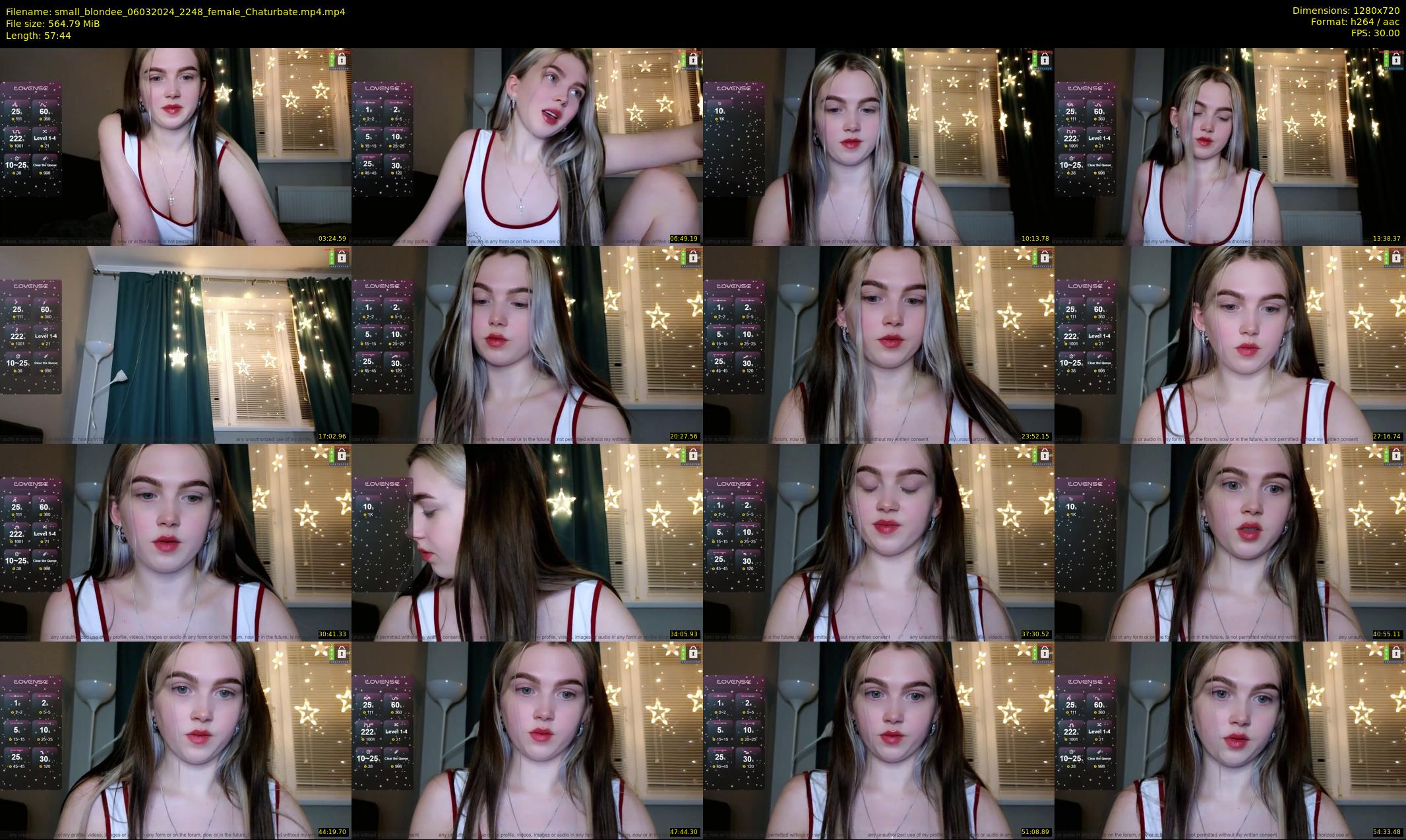 small_blondee — 58 minute Chaturbate female cam show recording, 720p, Mar 6, 2024