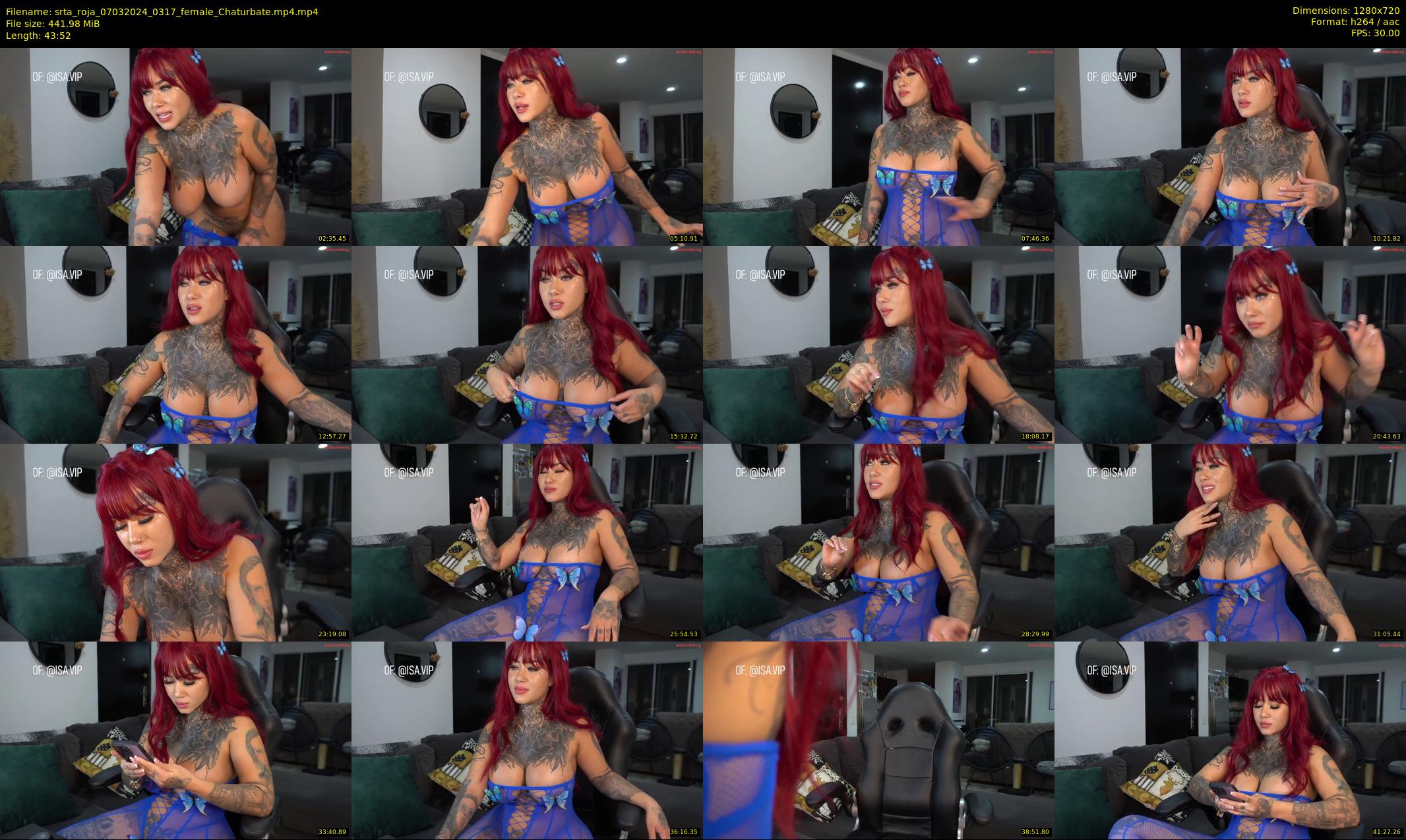 srta_roja — 44 minute Chaturbate female cam show recording, 720p, Mar 7, 2024