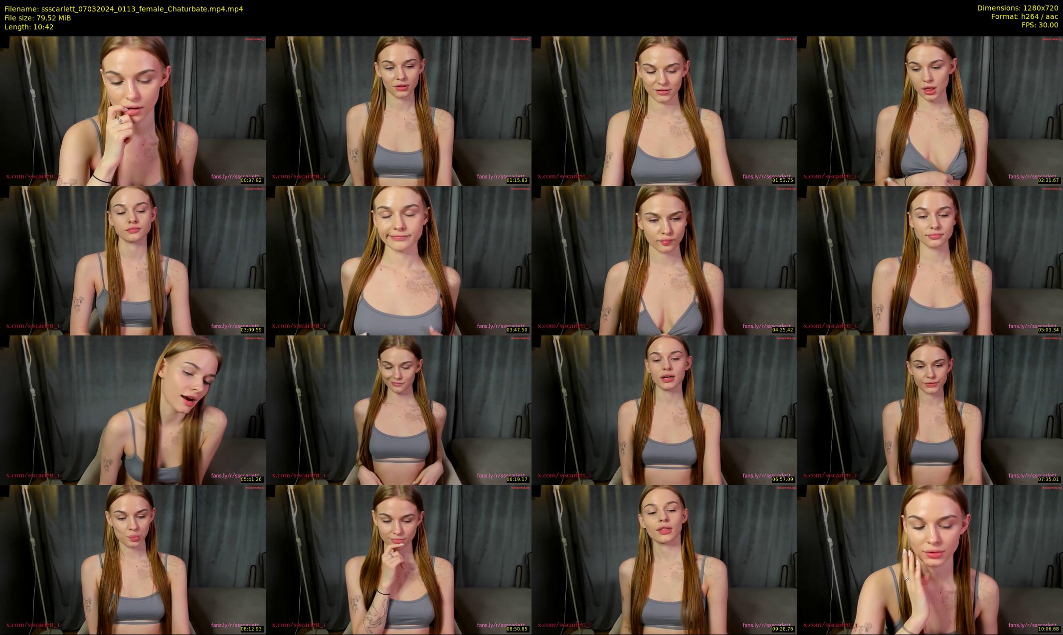 ssscarlett — 11 minute Chaturbate female cam show recording, 720p, Mar 7, 2024