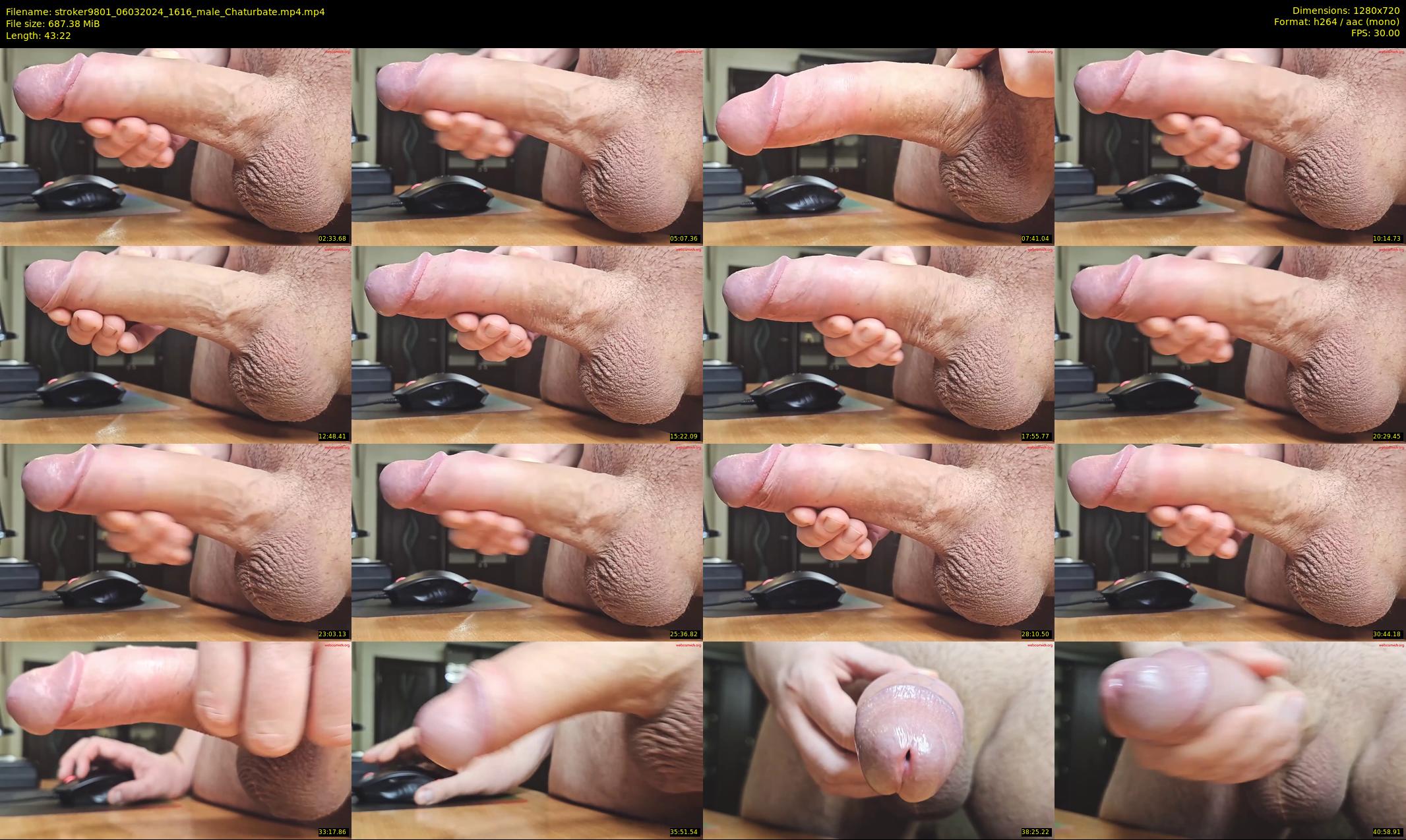 stroker9801 — 44 minute Chaturbate male cam show recording, 720p, Mar 6, 2024