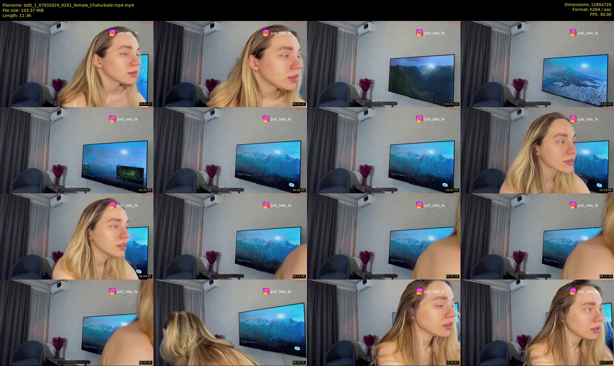 tatti_1 — 12 minute Chaturbate female cam show recording, 720p, Mar 7, 2024