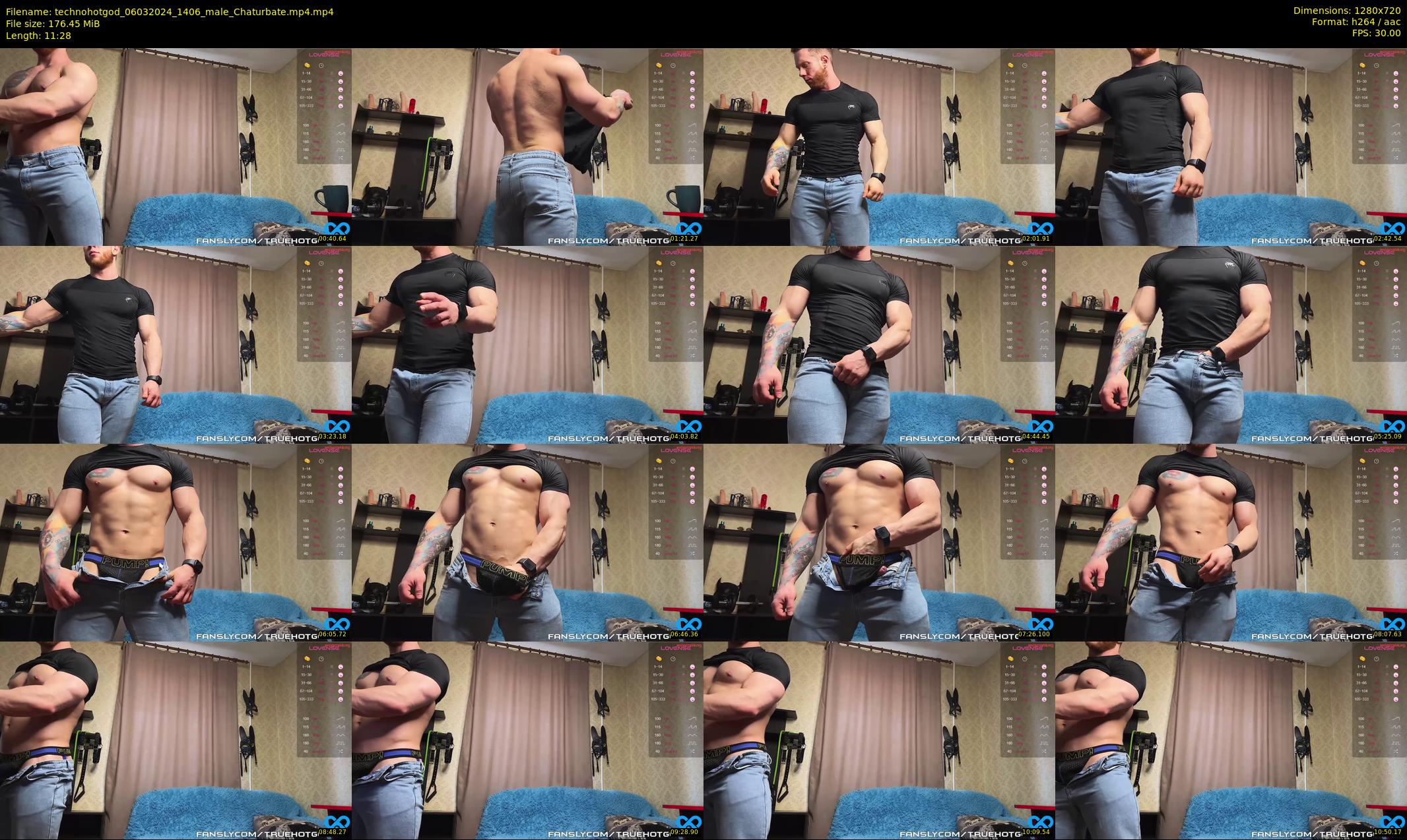 technohotgod — 12 minute Chaturbate male cam show recording, 720p, Mar 6, 2024