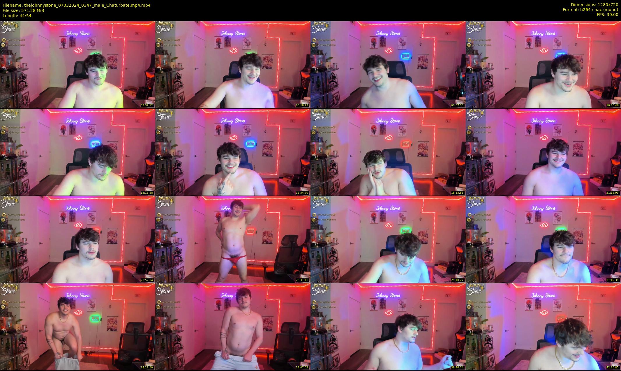 thejohnnystone — 45 minute Chaturbate male cam show recording, 720p, Mar 7, 2024