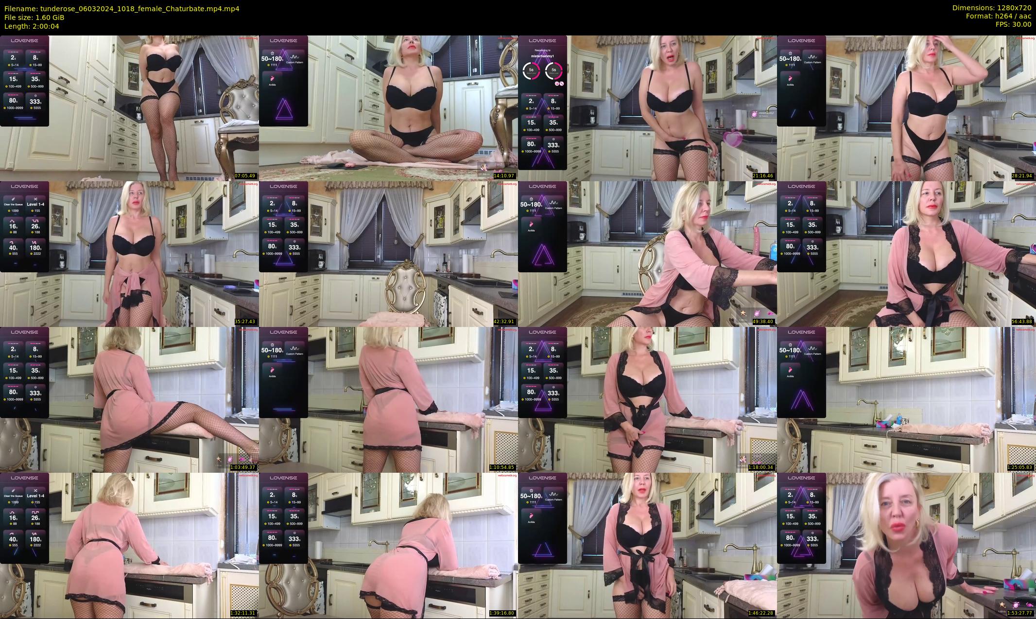 tunderose — 121 minute Chaturbate female cam show recording, 720p, Mar 6, 2024