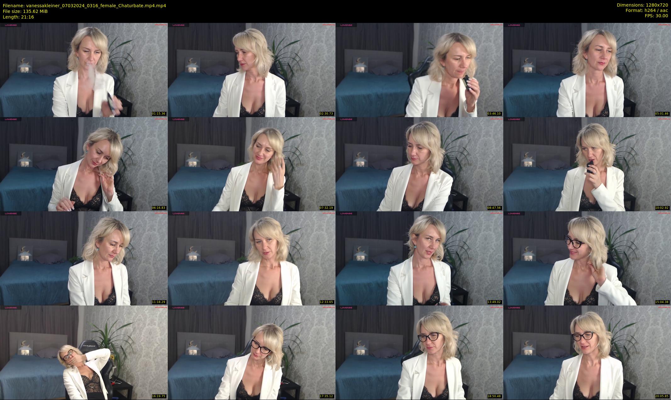 vanessakleiner — 22 minute Chaturbate female cam show recording, 720p, Mar 7, 2024