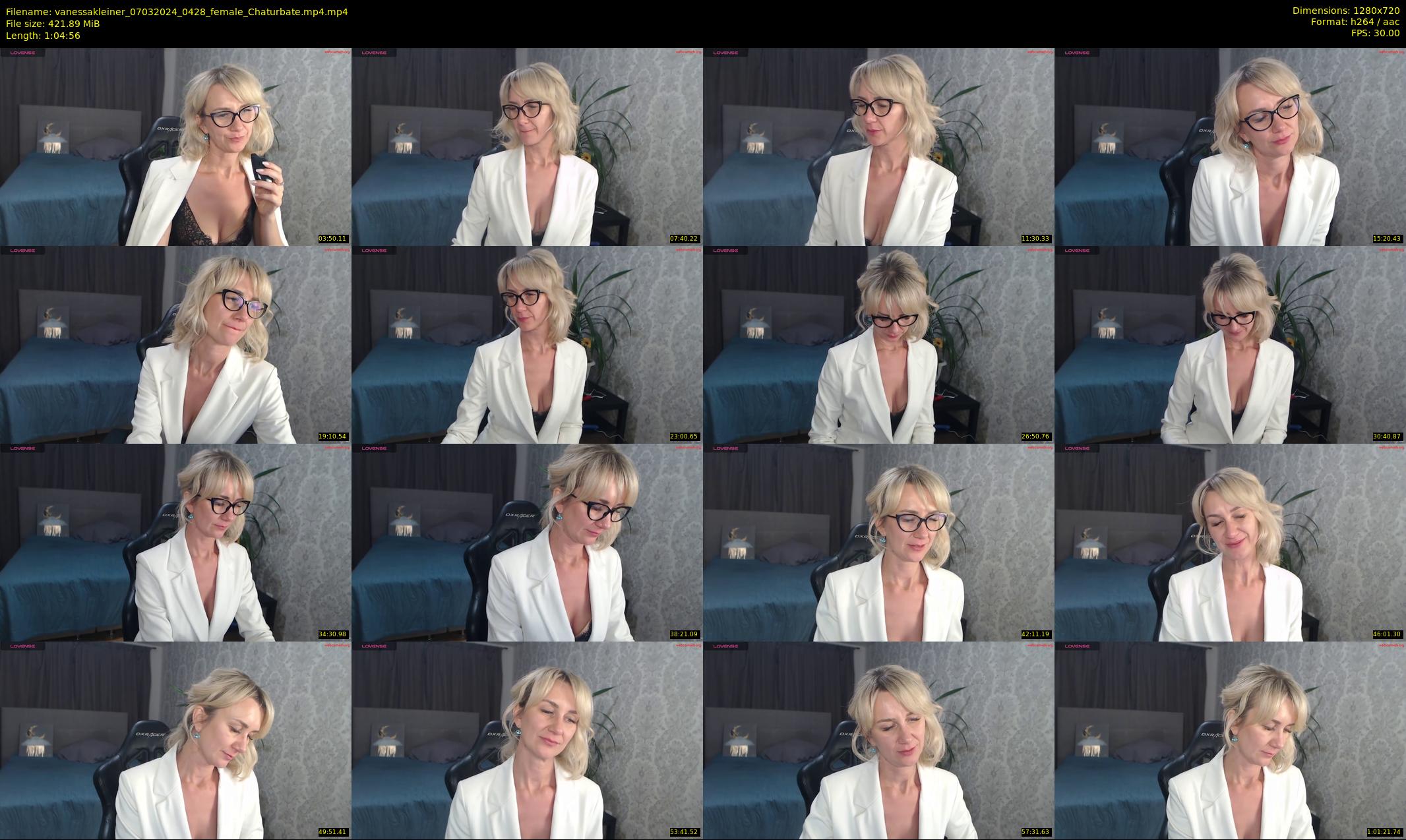 vanessakleiner — 65 minute Chaturbate female cam show recording, 720p, Mar 7, 2024
