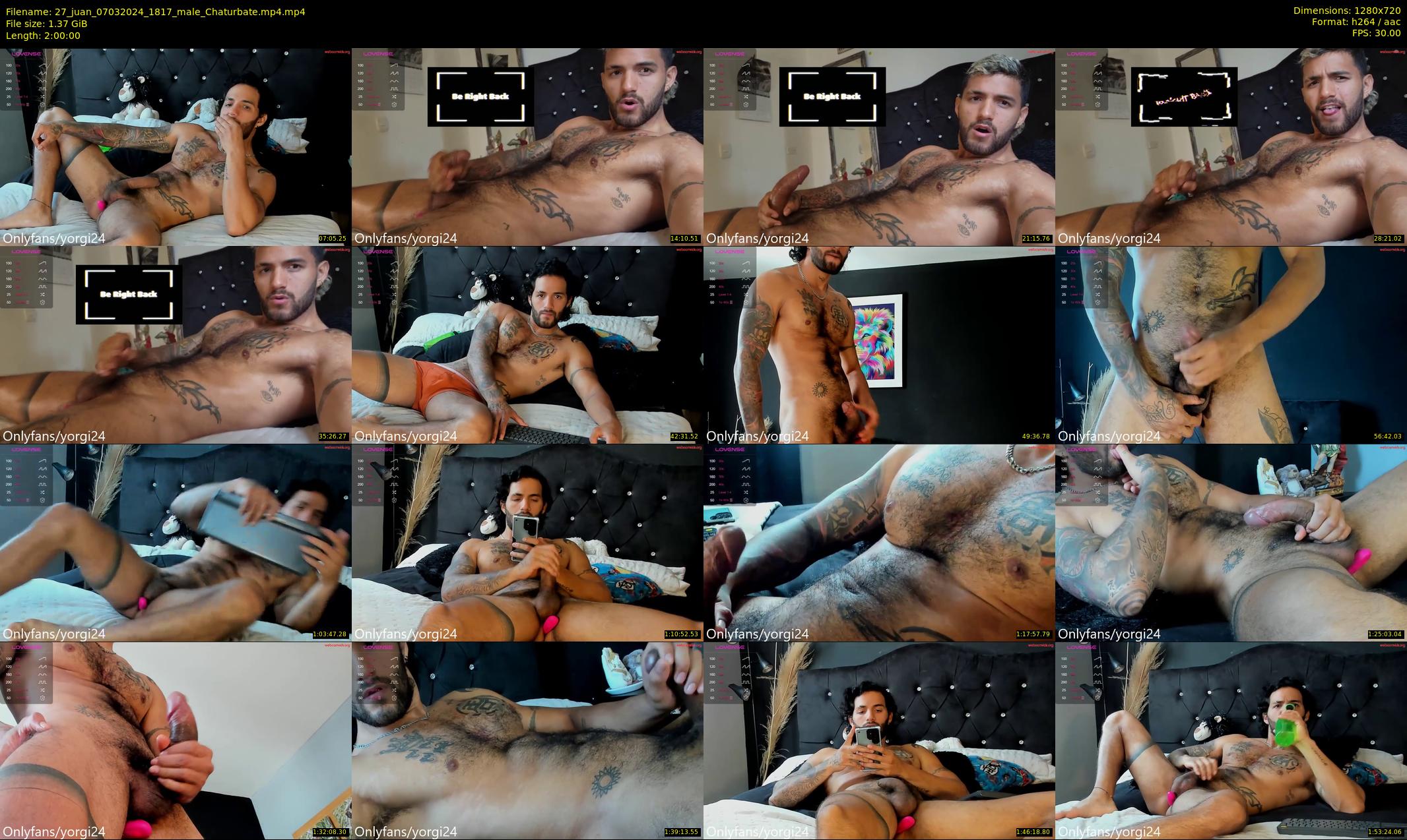 27_juan — 120 minute Chaturbate male cam show recording, 720p, Mar 7, 2024
