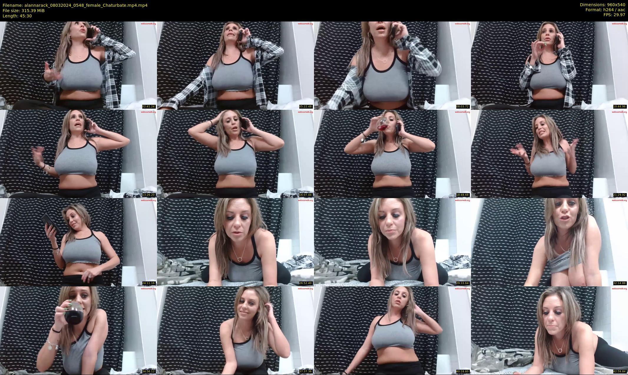 alannarack — 46 minute Chaturbate female cam show recording, 480p, Mar 8, 2024
