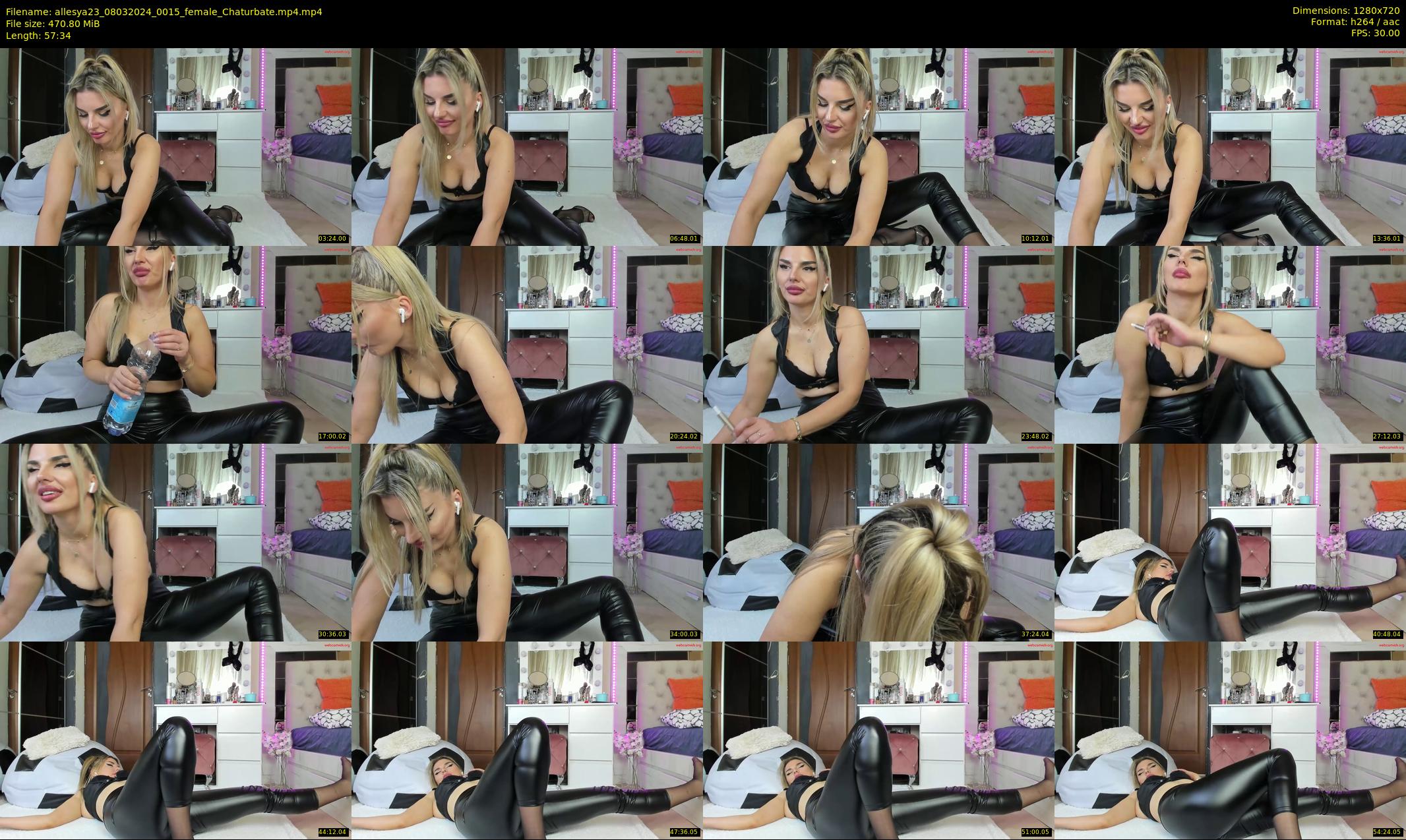 allesya23 — 58 minute Chaturbate female cam show recording, 720p, Mar 8, 2024