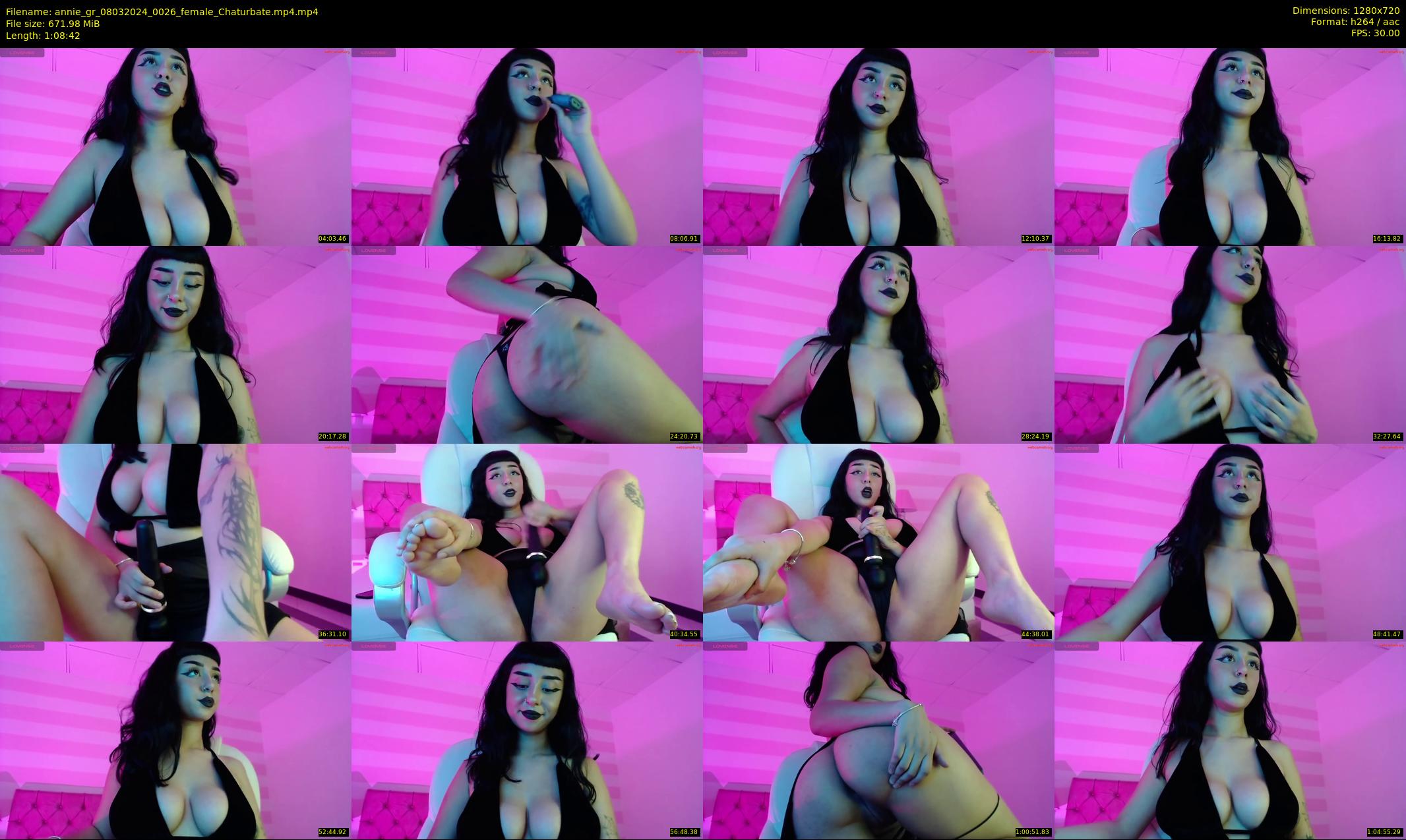 annie_gr — 69 minute Chaturbate female cam show recording, 720p, Mar 8, 2024