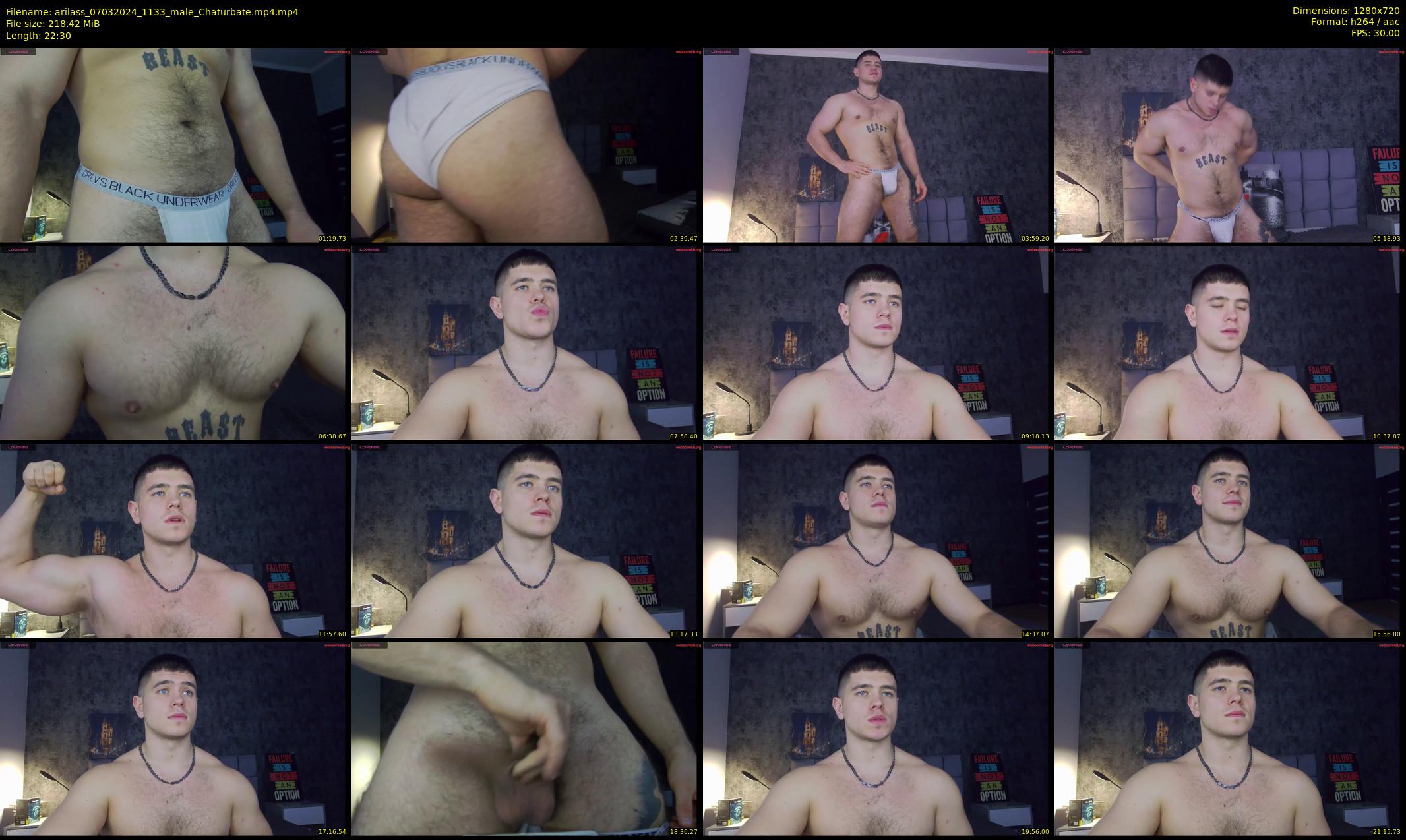 arilass — 23 minute Chaturbate male cam show recording, 720p, Mar 7, 2024