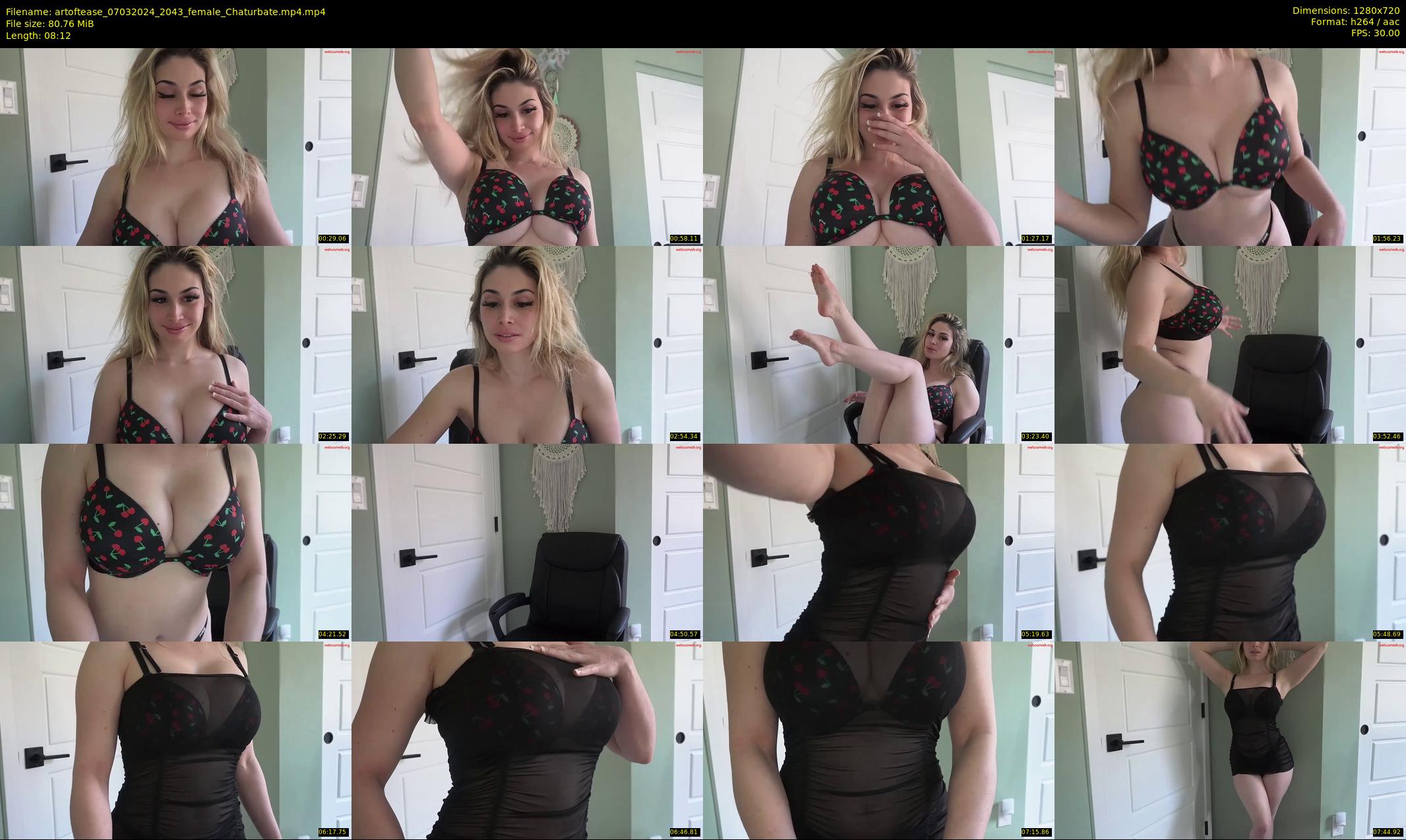 artoftease — 9 minute Chaturbate female cam show recording, 720p, Mar 7, 2024