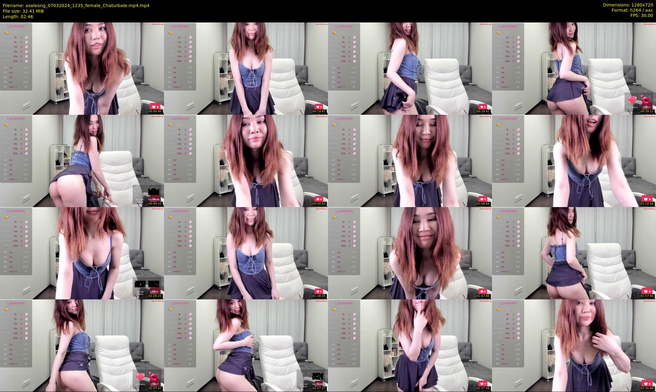 asaleong — 3 minute Chaturbate female cam show recording, 720p, Mar 7, 2024