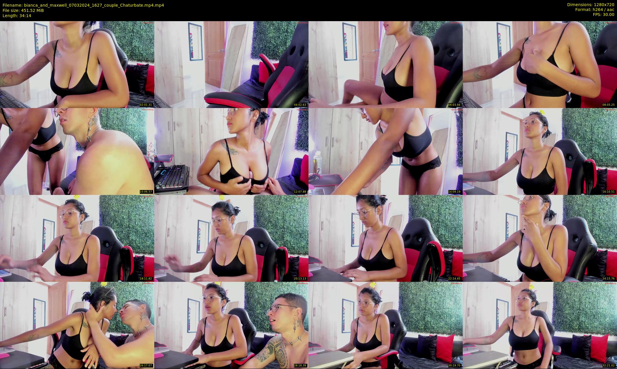 bianca_and_maxwell — 35 minute Chaturbate couple cam show recording, 720p, Mar 7, 2024