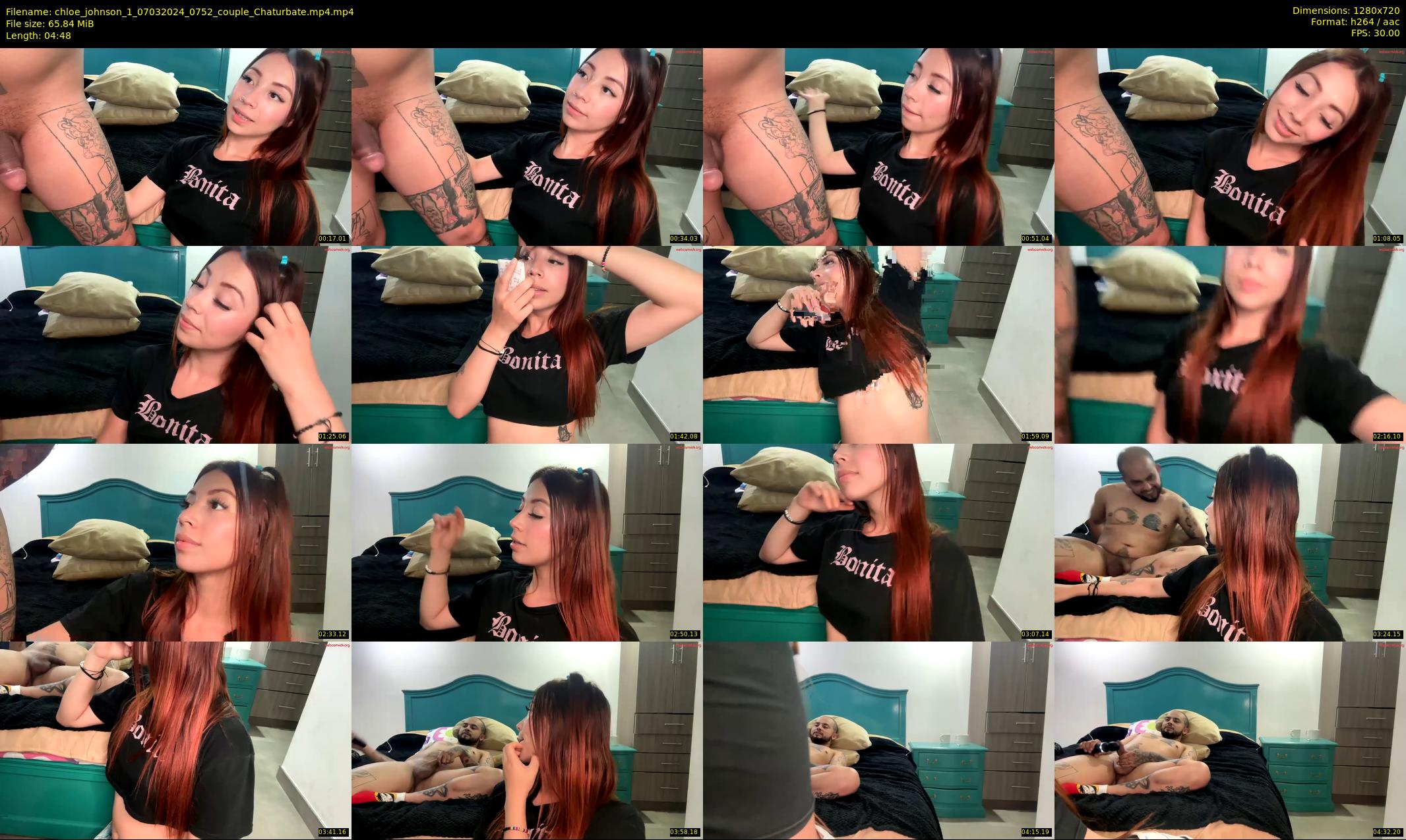 chloe_johnson_1 — 5 minute Chaturbate couple cam show recording, 720p, Mar 7, 2024