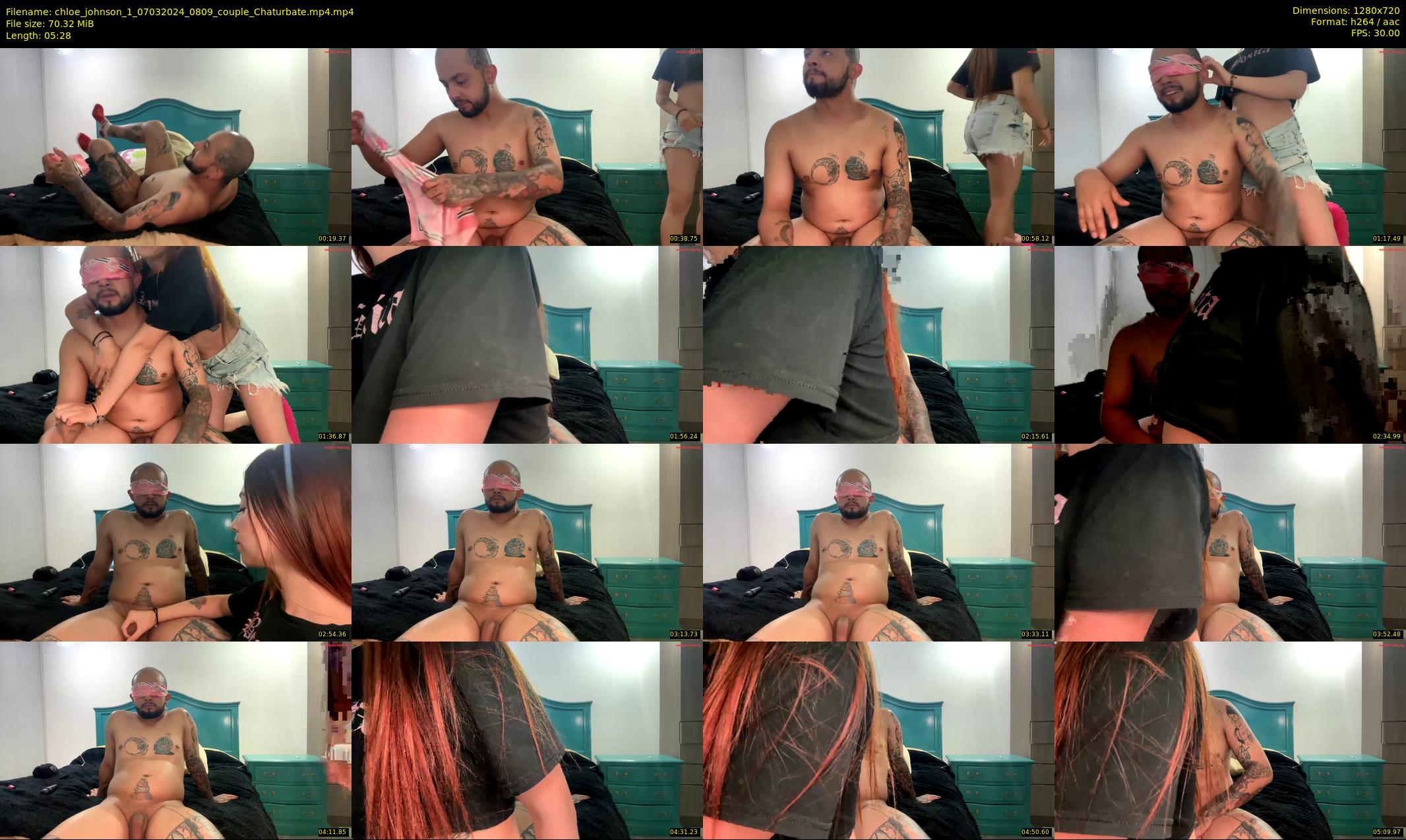 chloe_johnson_1 — 6 minute Chaturbate couple cam show recording, 720p, Mar 7, 2024