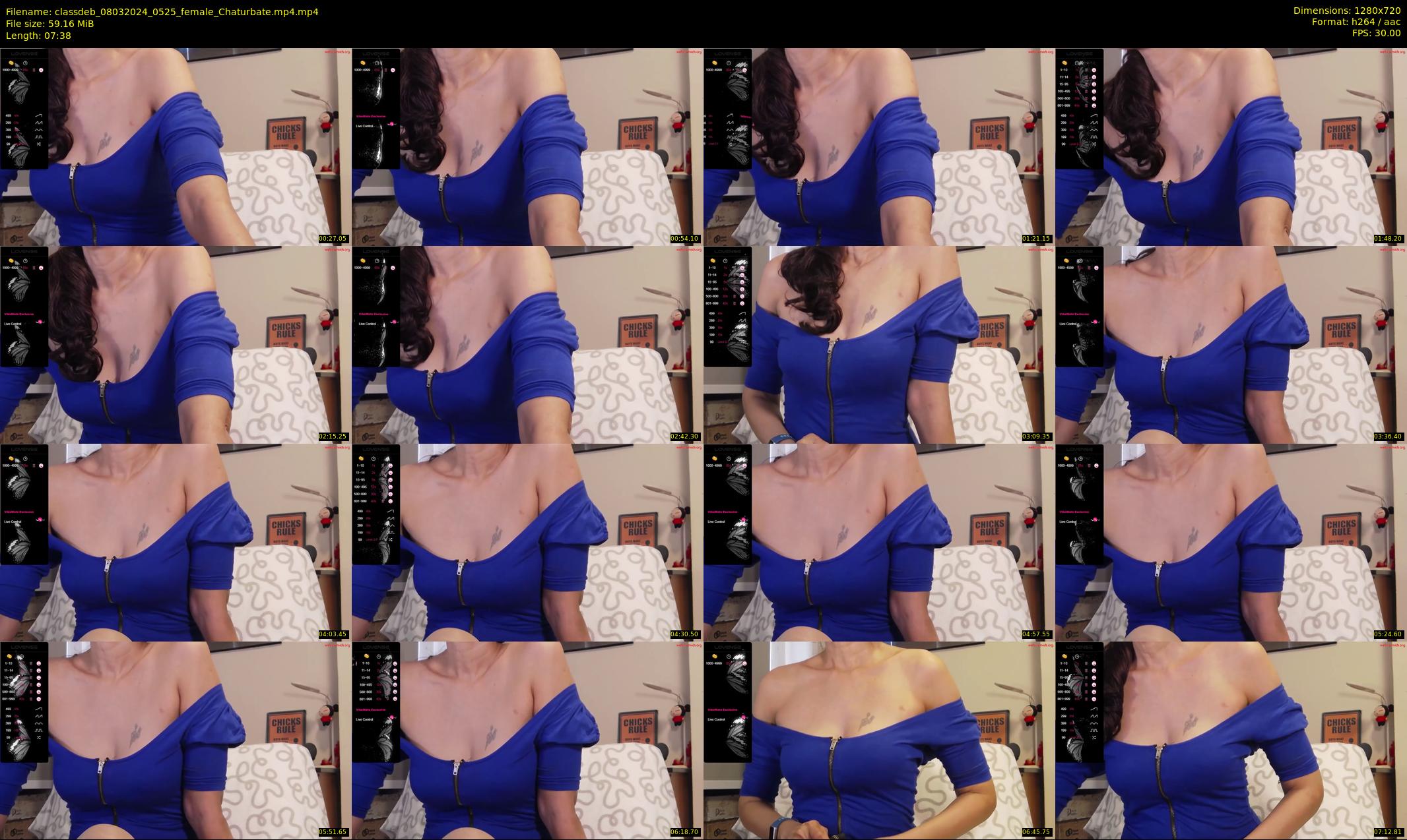 classdeb — 8 minute Chaturbate female cam show recording, 720p, Mar 8, 2024