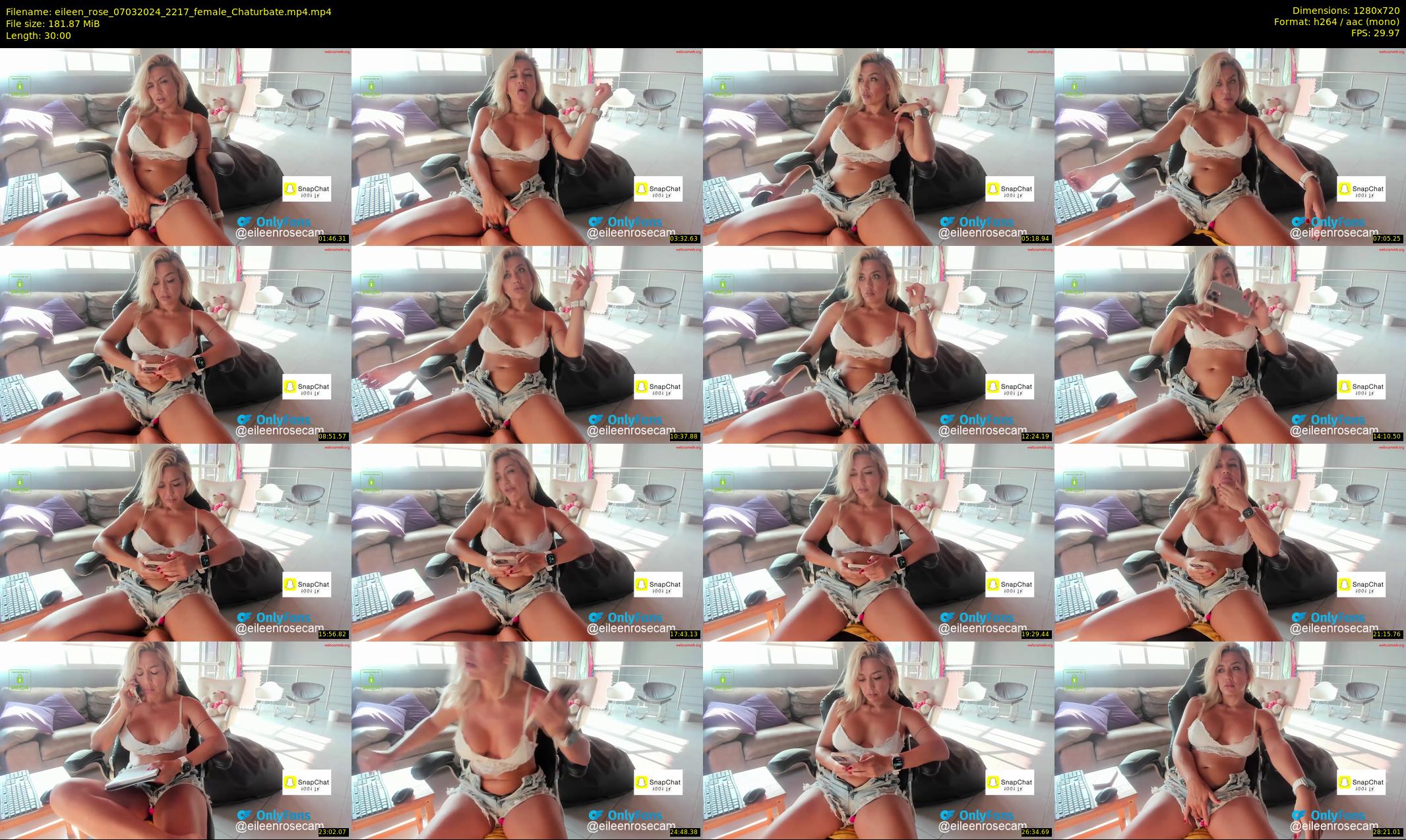 eileen_rose — 30 minute Chaturbate female cam show recording, 720p, Mar 7, 2024